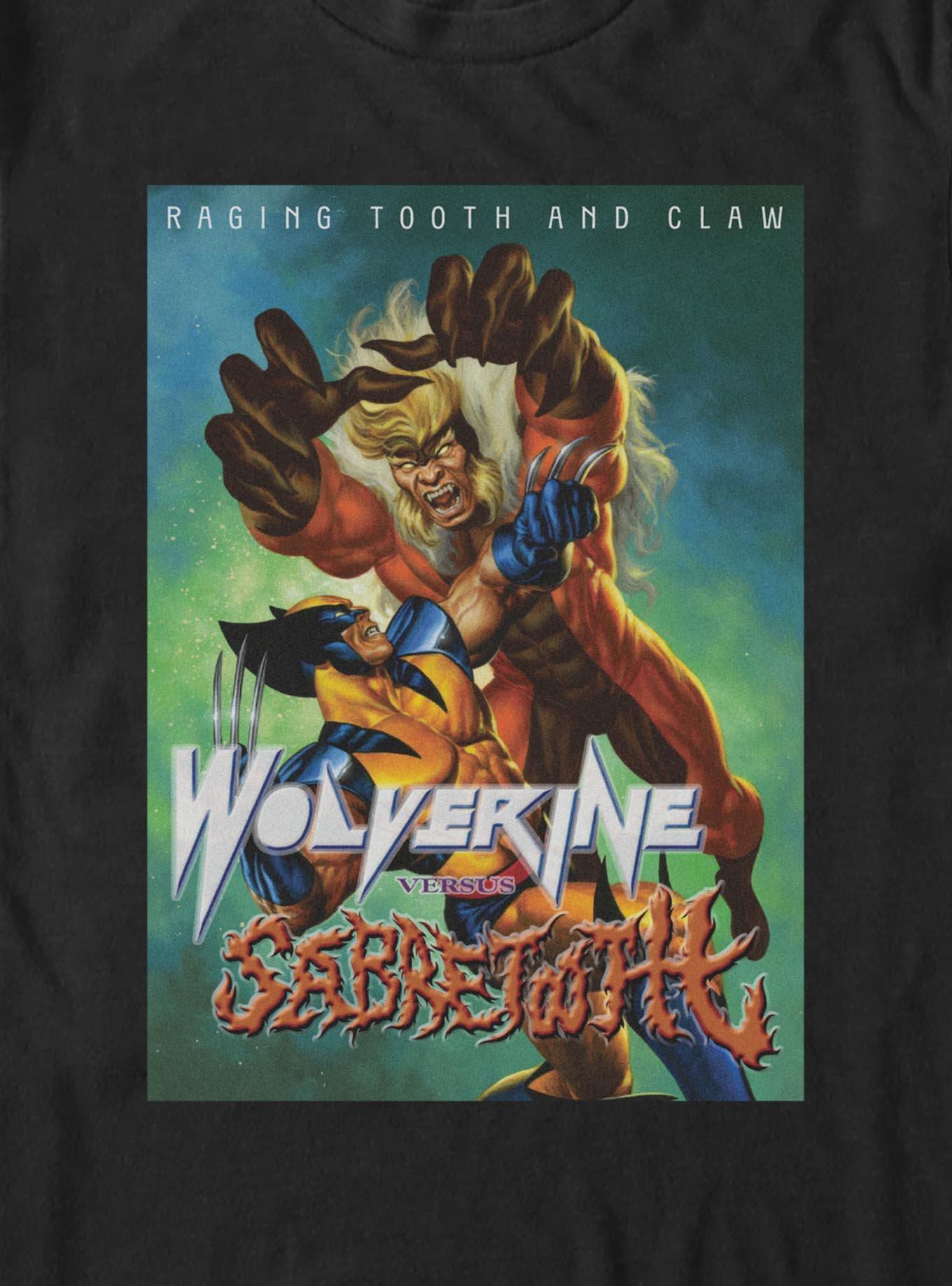 Marvel X-Men Wolverine Vs. Sabertooth Big & Tall T-Shirt, , hi-res
