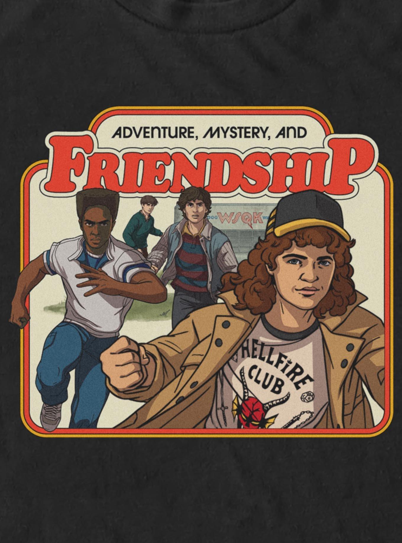 Stranger Things Adventure Mystery And Friendship Big & Tall T-Shirt, , hi-res