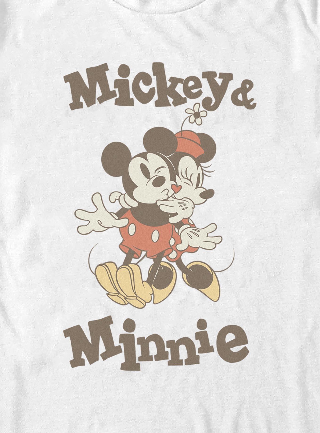 Disney Mickey Mouse & Minnie Retro Kiss Big & Tall T-Shirt, WHITE, alternate