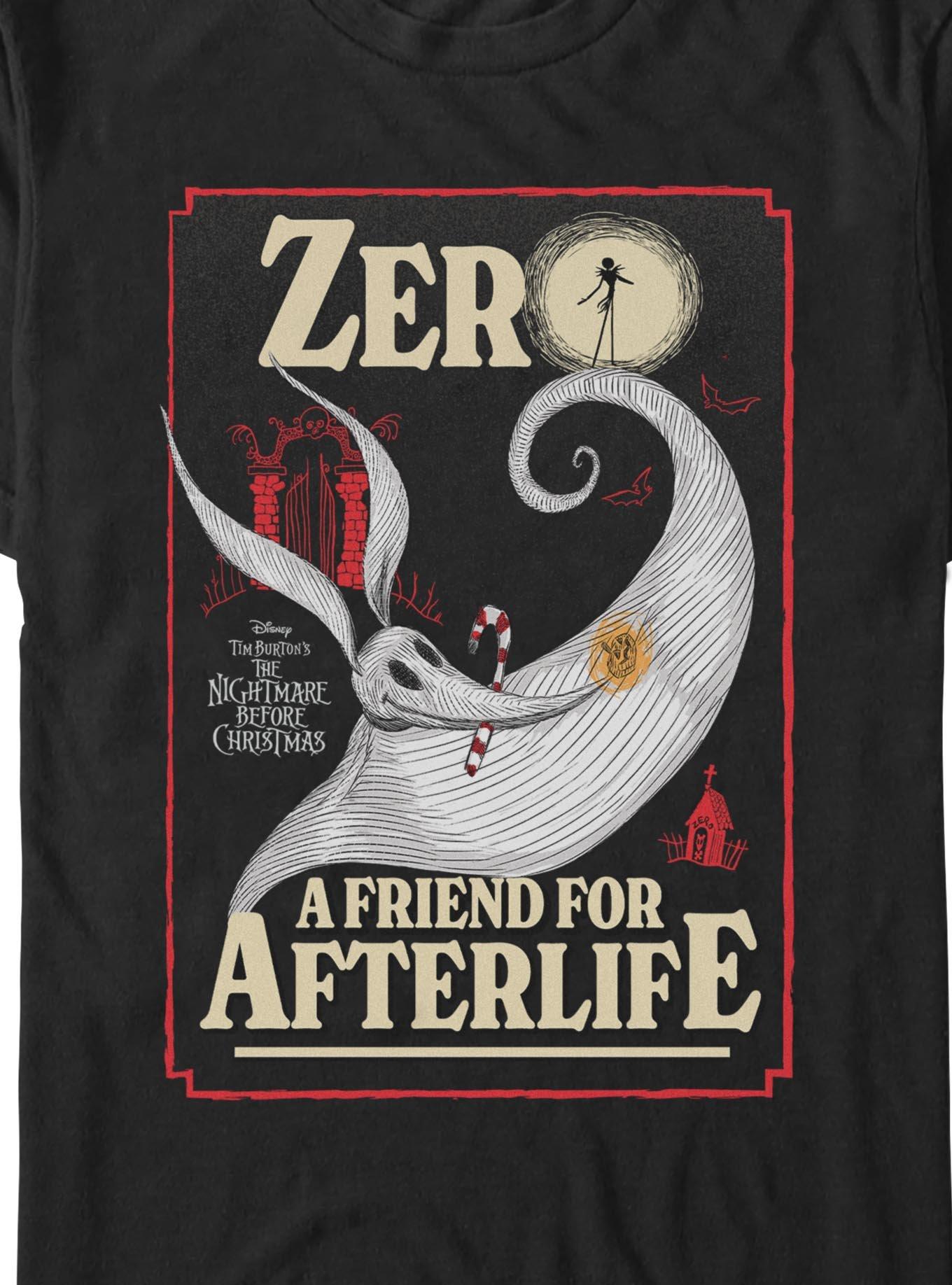 Disney The Nightmare Before Christmas Zero A Friend For Afterlife Big & Tall T-Shirt, BLACK, alternate