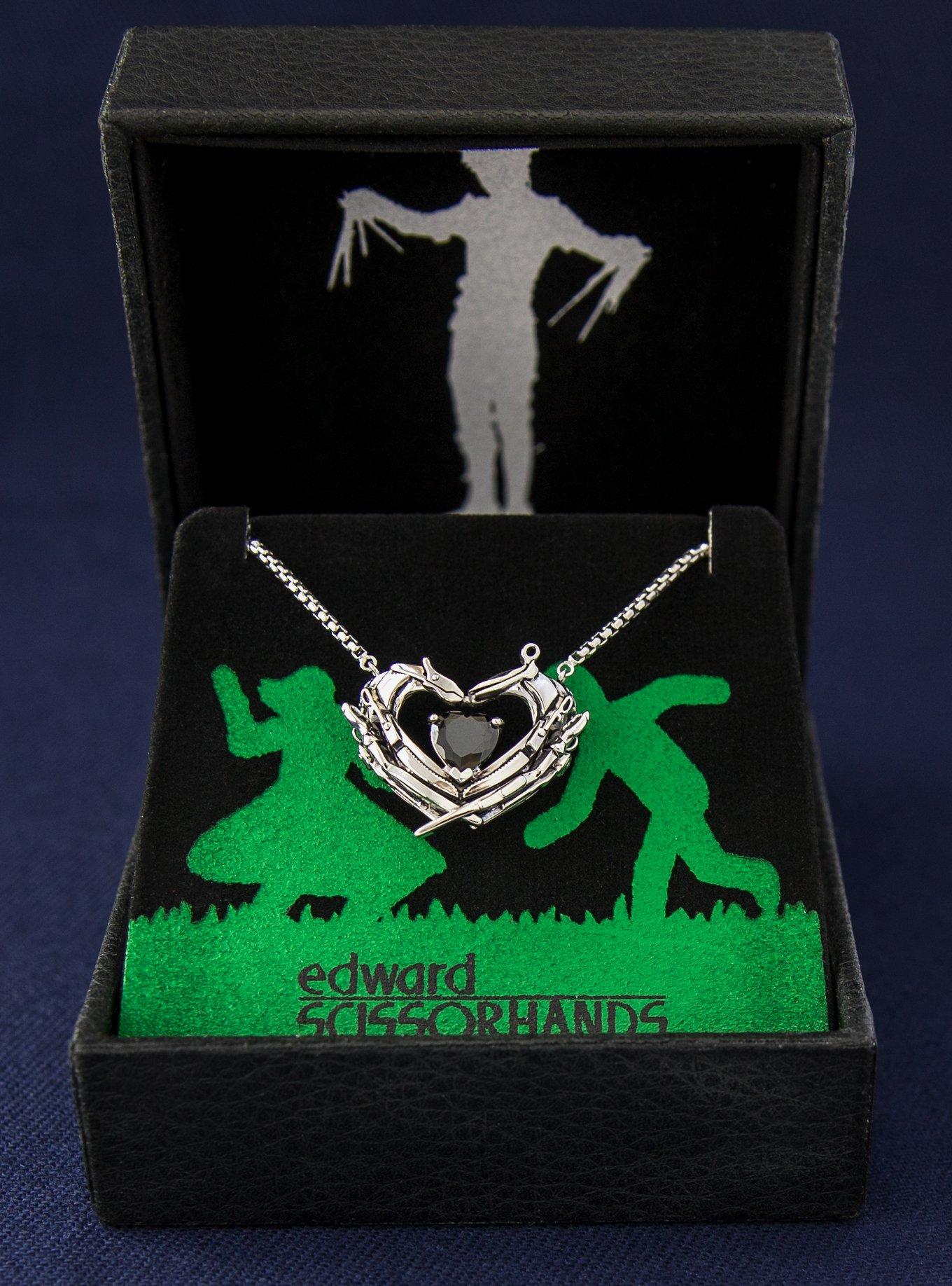 Edward Scissorhands X RockLove Crystal Heart Necklace, , alternate