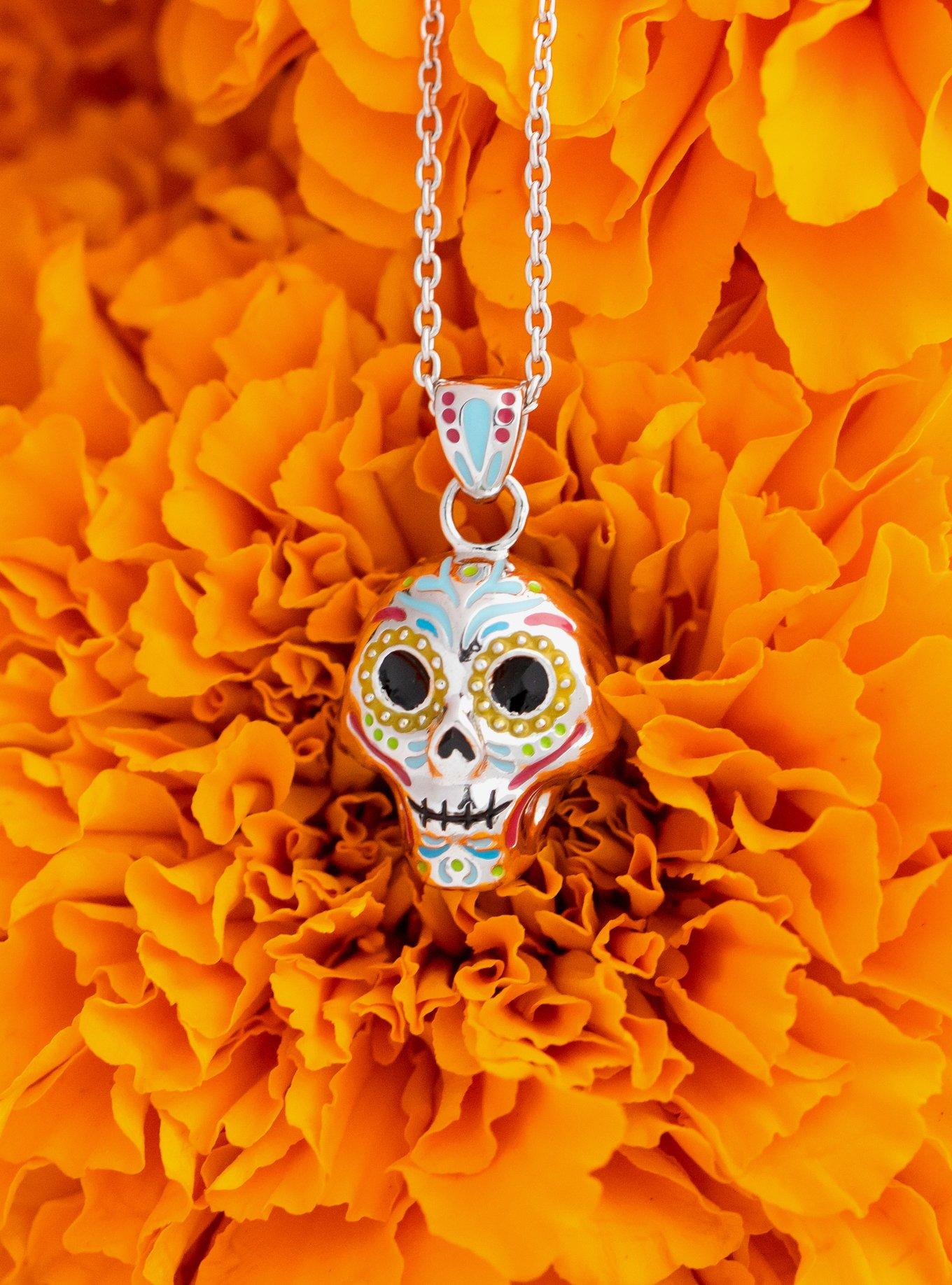 Pixar X RockLove Coco Enameled Calavera Necklace, , alternate