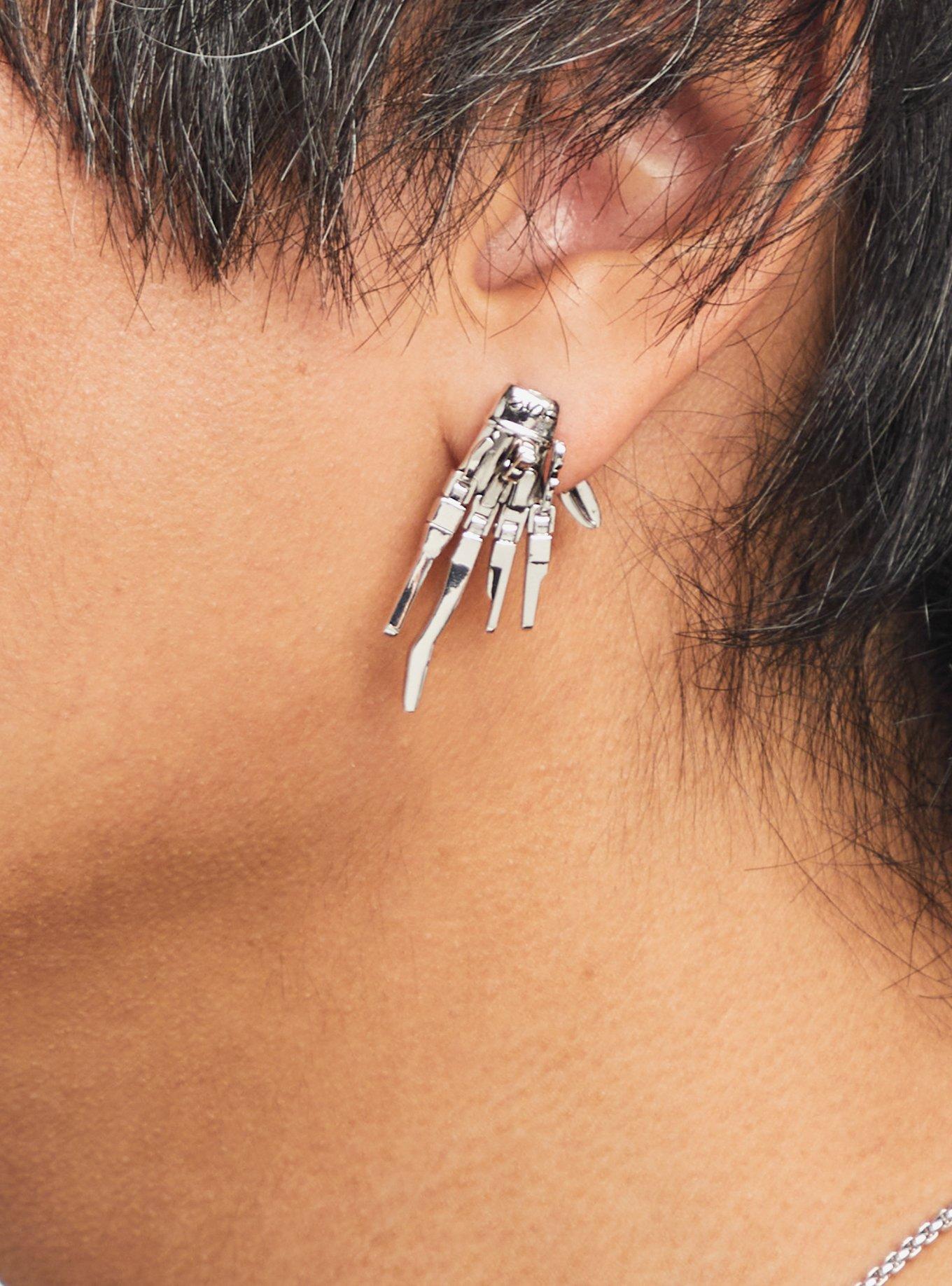 Edward Scissorhands X RockLove Articulated Scissor Earrings, , hi-res