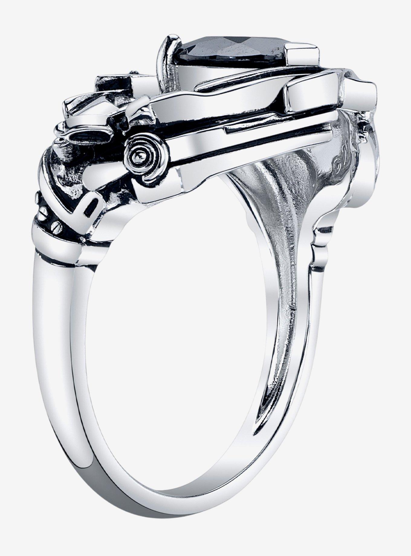 Edward Scissorhands X RockLove Crystal Heart Ring, , hi-res