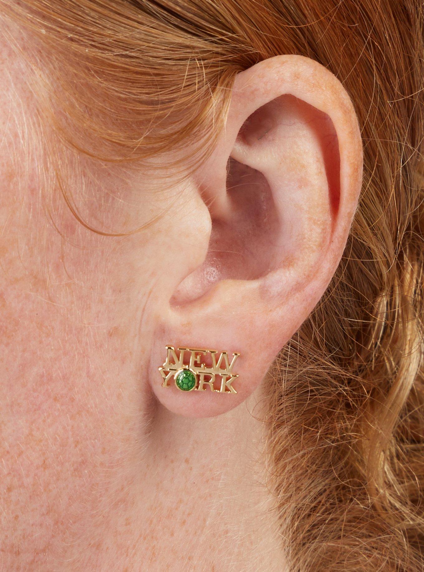 Teenage Mutant Ninja Turtles X RockLove Ninjas In New York Stud Earrings