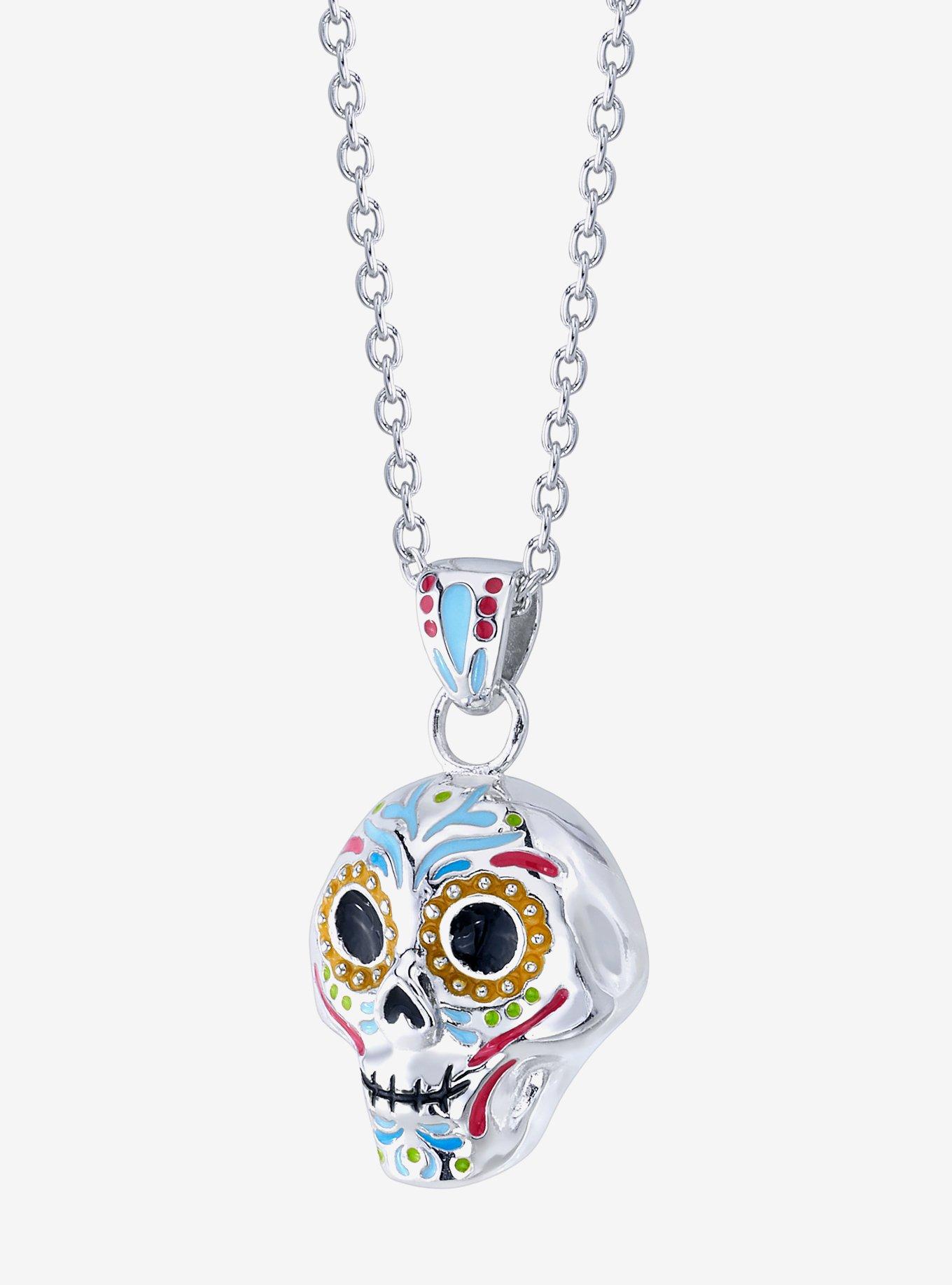 Pixar X RockLove Coco Enameled Calavera Necklace