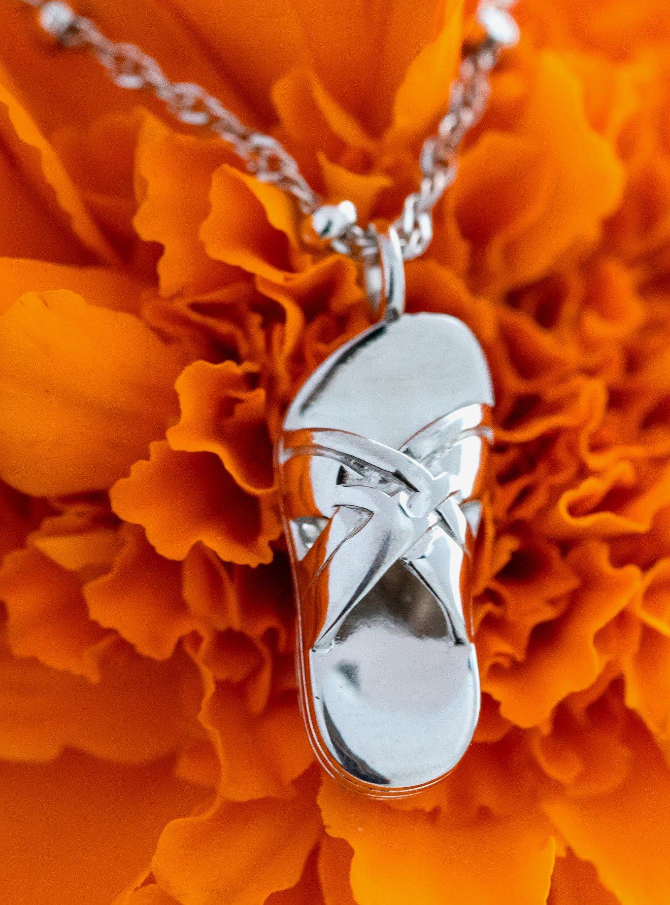 Pixar X RockLove Coco La Chancla Charm Necklace, , alternate