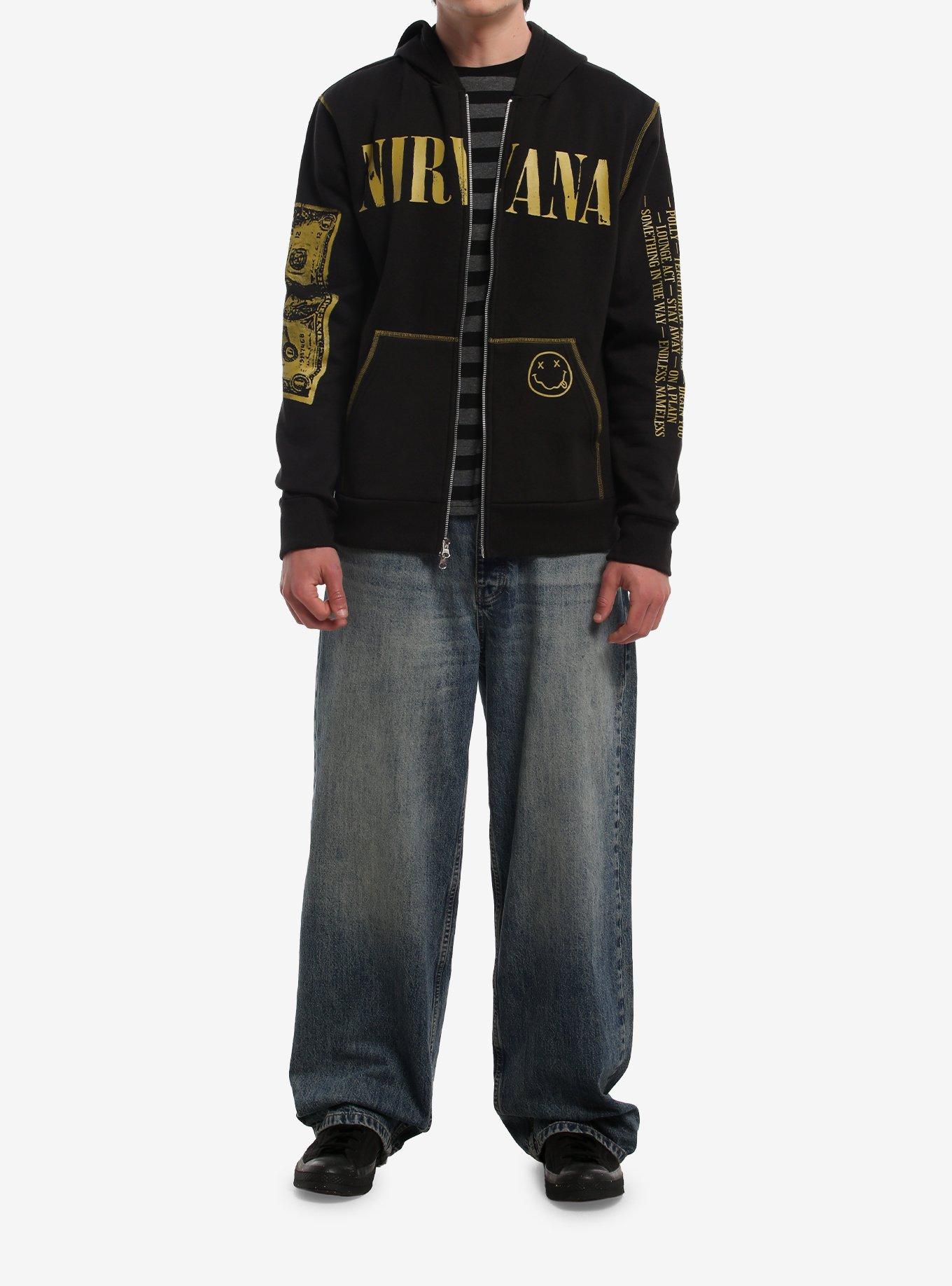 Nirvana Nevermind Hoodie, BLACK, alternate - view 3
