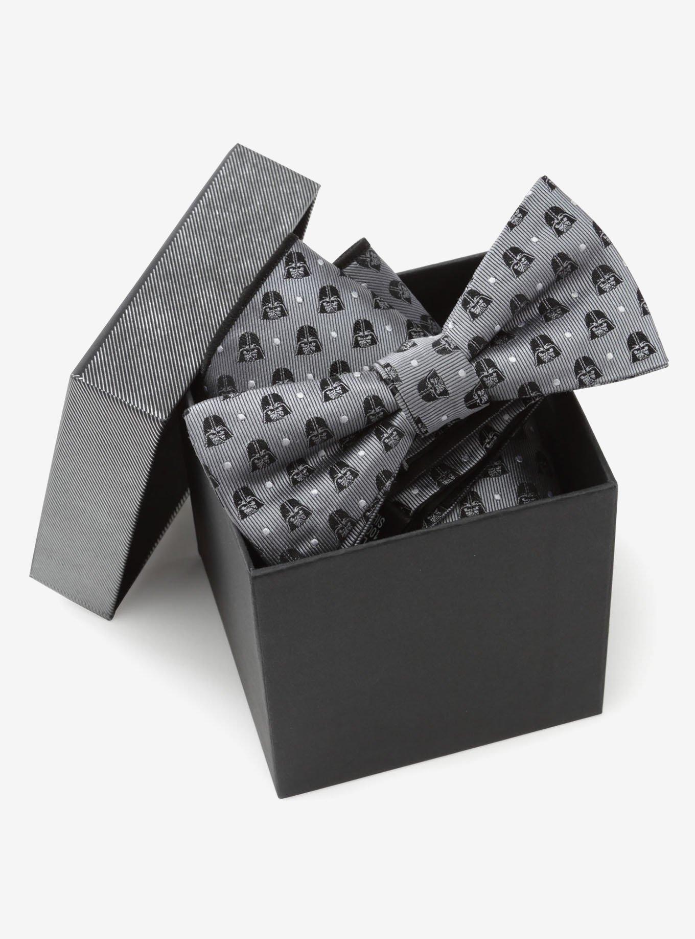 Star Wars Darth Vader Silk Gray Polka Dot Bow Tie and Pocket Square Gift Set, , hi-res