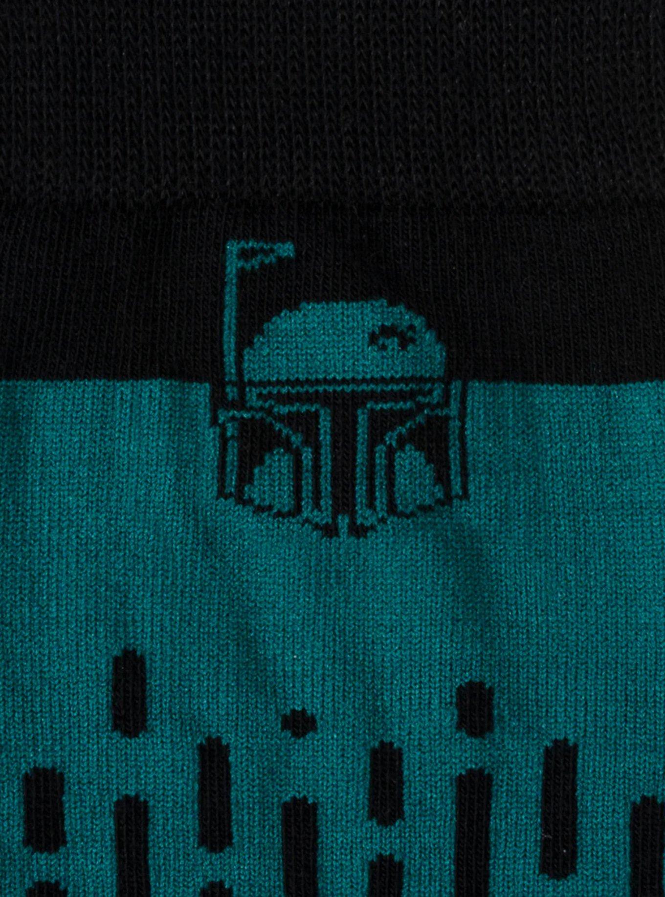 Star Wars Boba Fett Green Dress Socks and Crest Lapel Pin Gift Set, , alternate