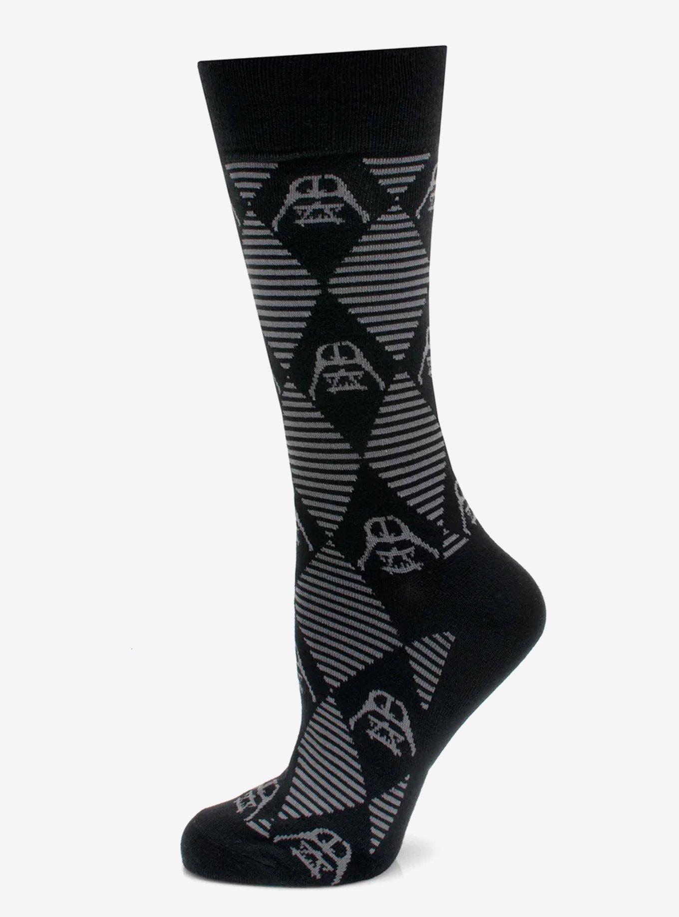 Star Wars Darth Vader Black Argyle Dress Socks and Lapel Pin Gift Set, , hi-res