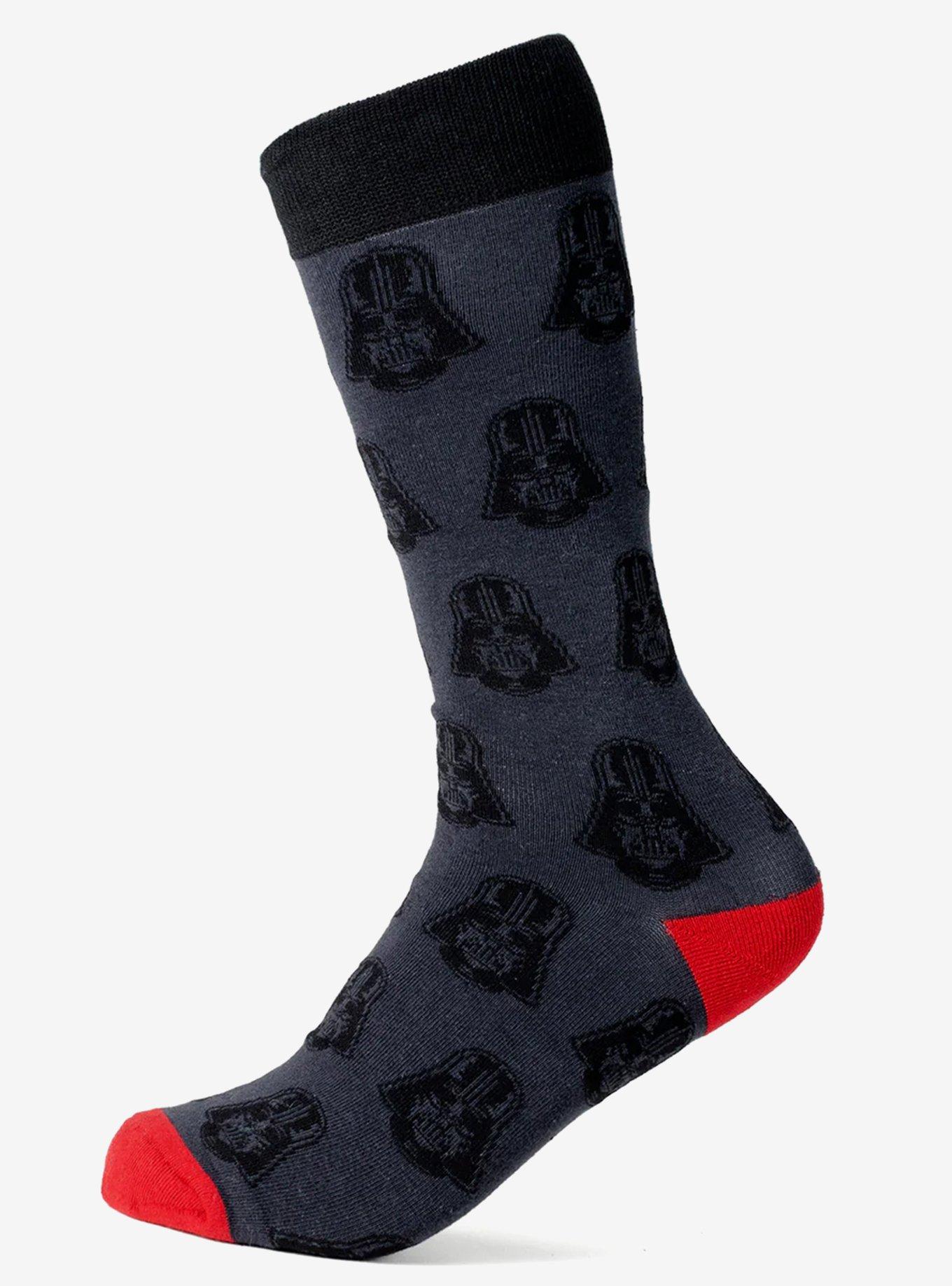 Star Wars Darth Vader Black and Red Dress Sock and Lapel Pin Gift Set, , hi-res