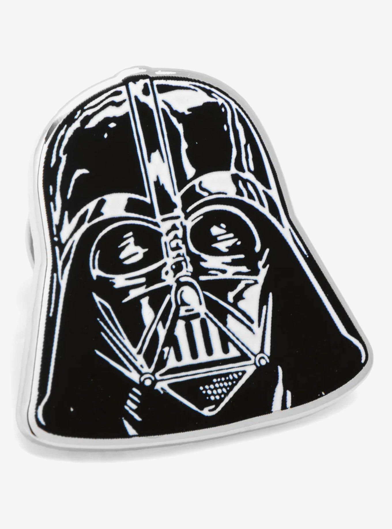 Star Wars Darth Vader and Luke Skywalker Lightsaber Battle Black Dress Socks and Darth Vader Lapel Pin Gift Set, , alternate