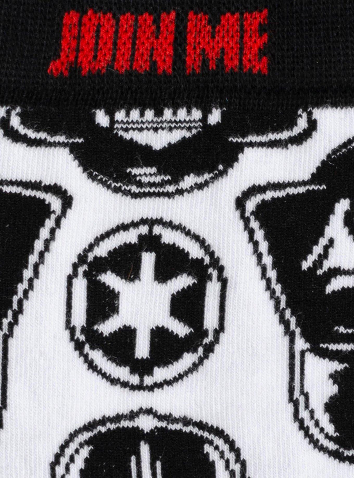 Star Wars Darth Vader White Dress Socks and Lapel Pin Gift Set, , alternate