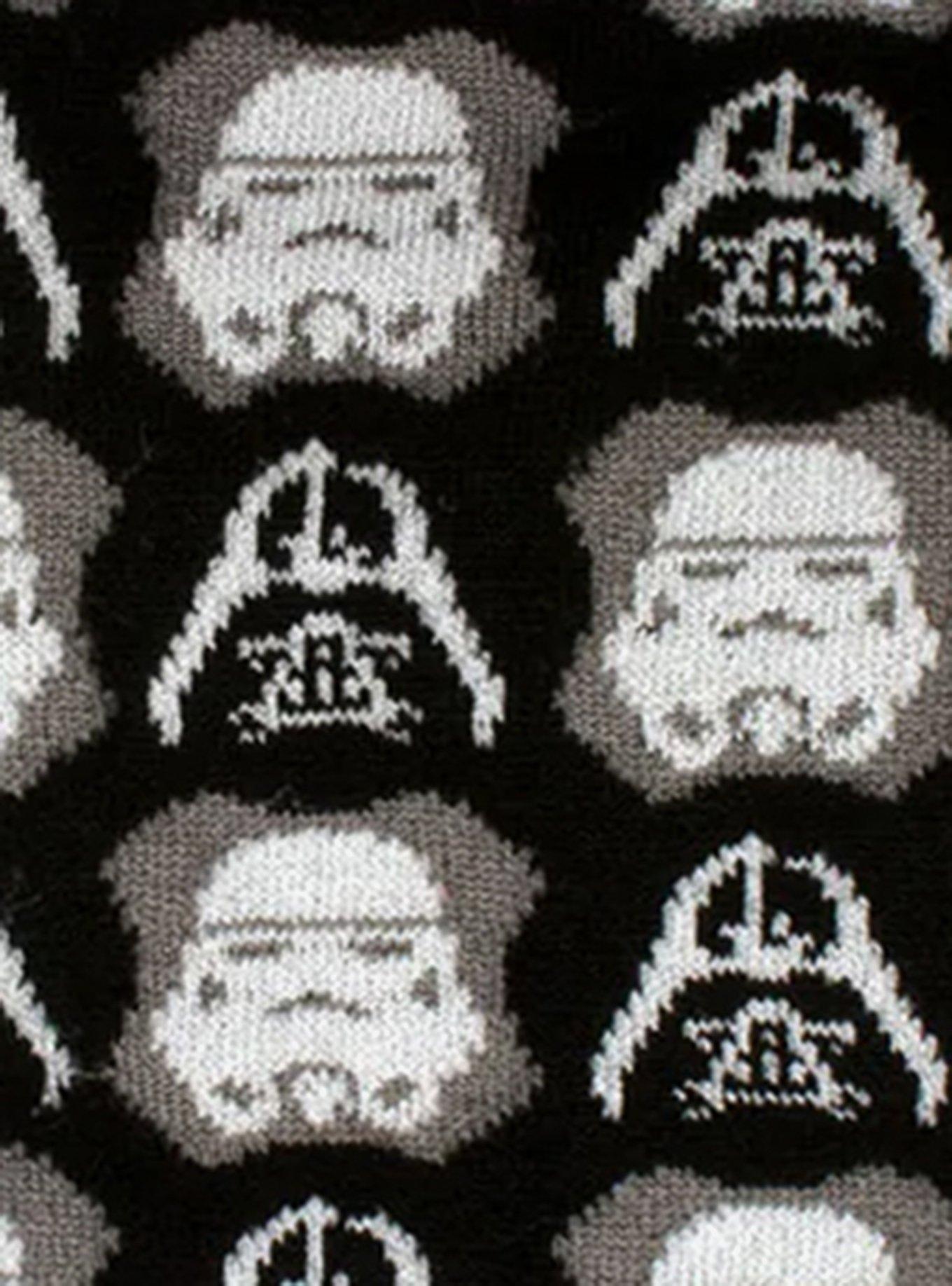 Star Wars Darth Vader and Stormtrooper Black Dress Socks and Darth Vader Lapel Pin Gift Set, , alternate