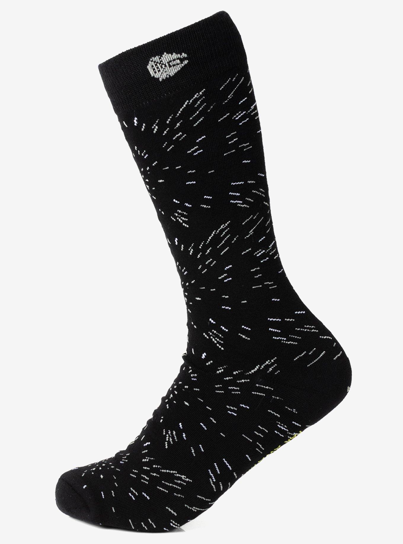 Star Wars Hyperspace Black Dress Socks and Rebel Crest Lapel Pin Gift Set, , hi-res