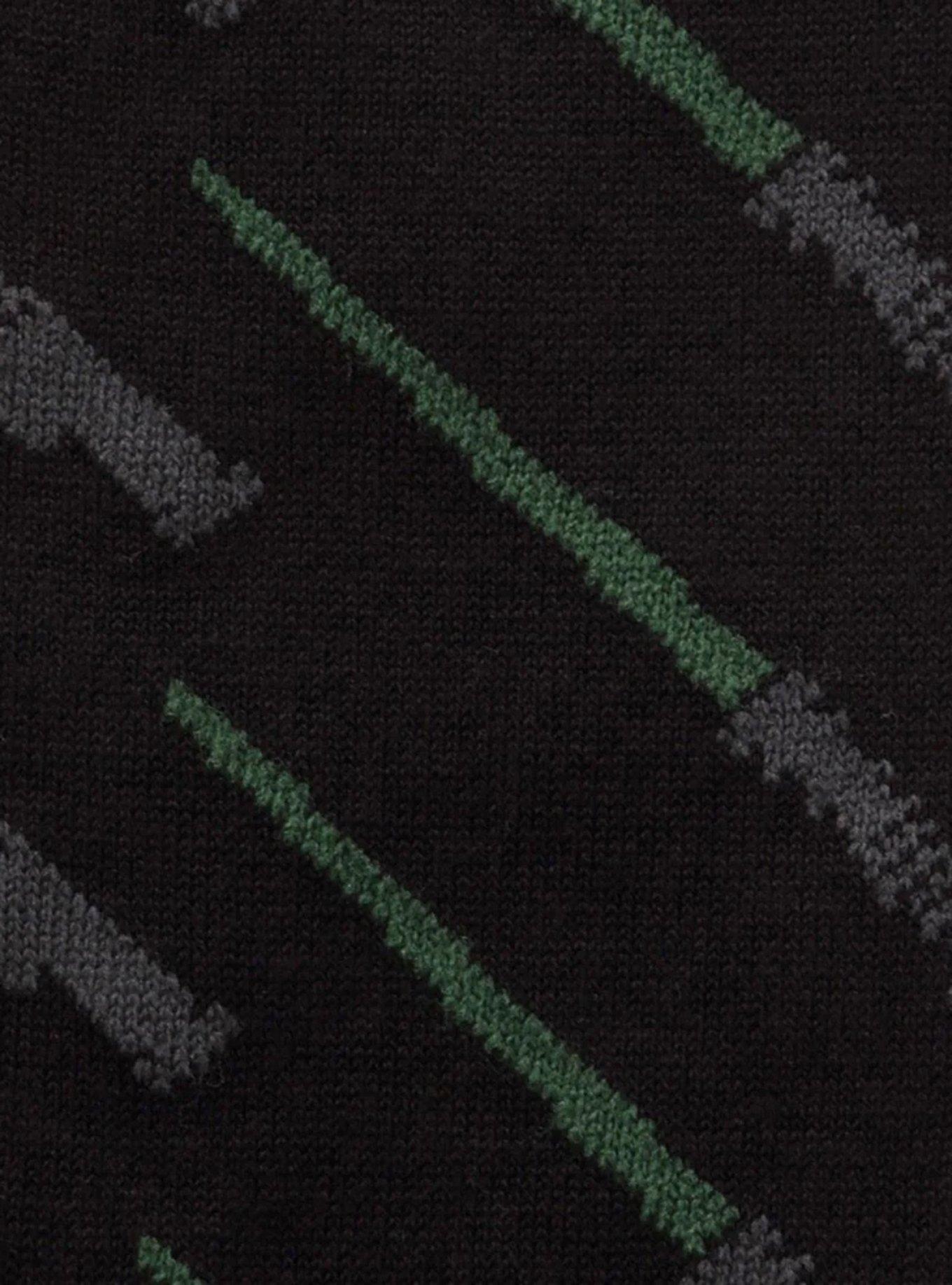 Star Wars Green and Red Lightsaber Pattern Black Dress Socks with Jedi Crest Lapel Pin Gift Set, , hi-res