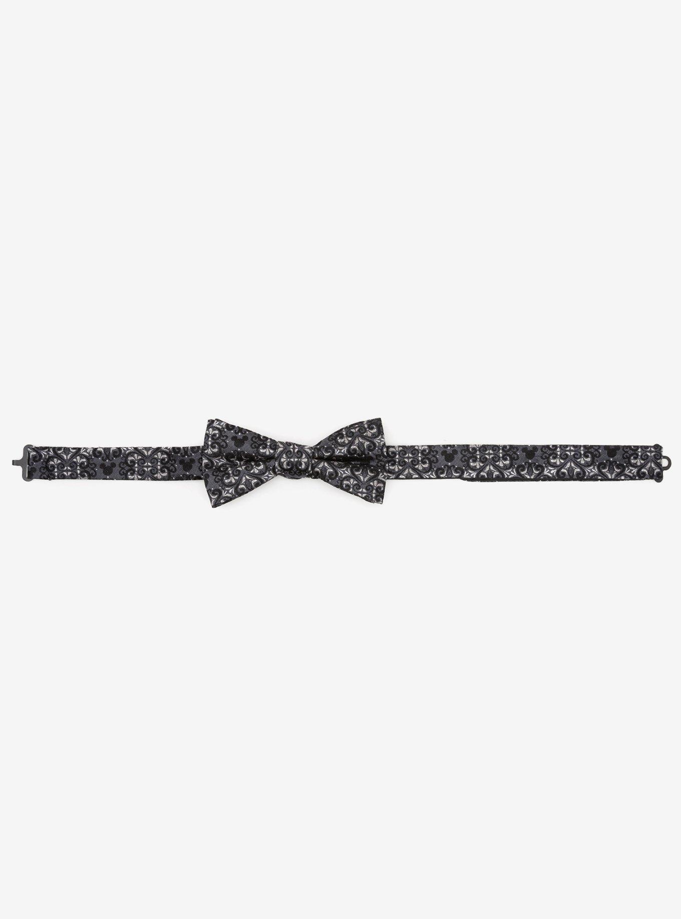 Disney Mickey Mouse Damask Silk Pocket Square and Bow Tie Gift Set, , alternate