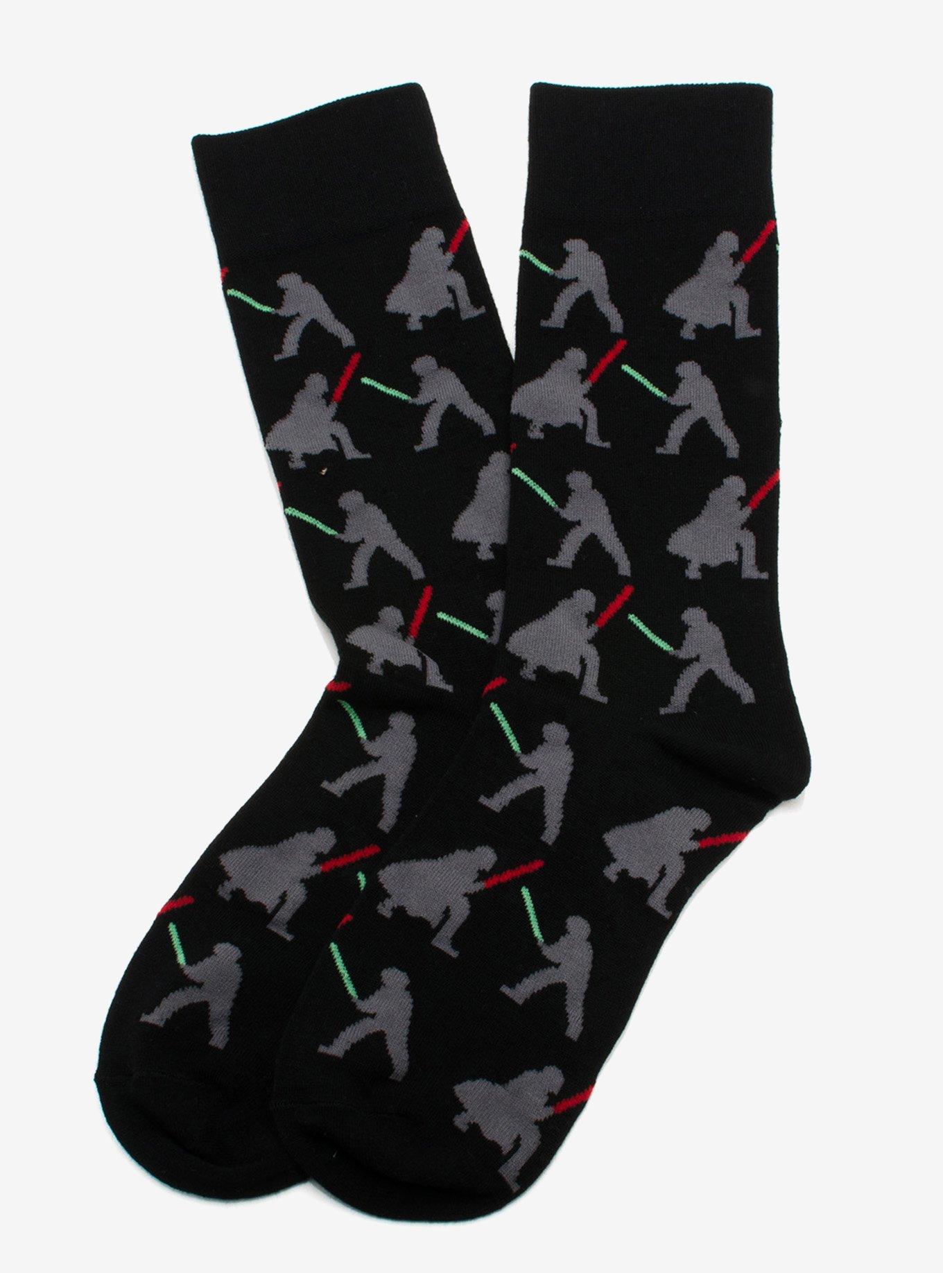 Star Wars Lightsaber Battle Dress Socks and Darth Vader Lapel Pin Gift Set, , alternate