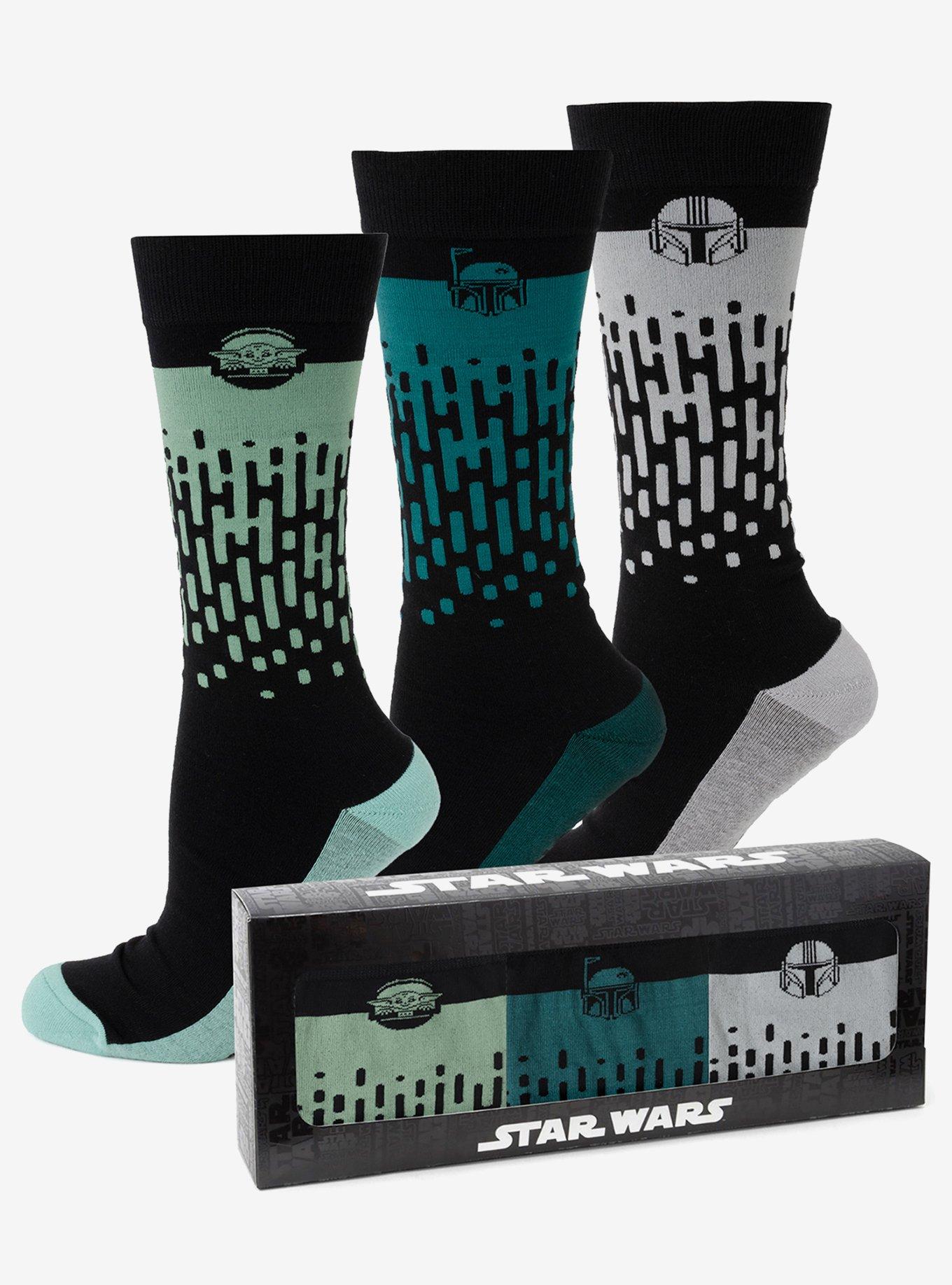 Star Wars Mandalorian 3-Pack Dress Sock and Lapel Pin Gift Set, , hi-res