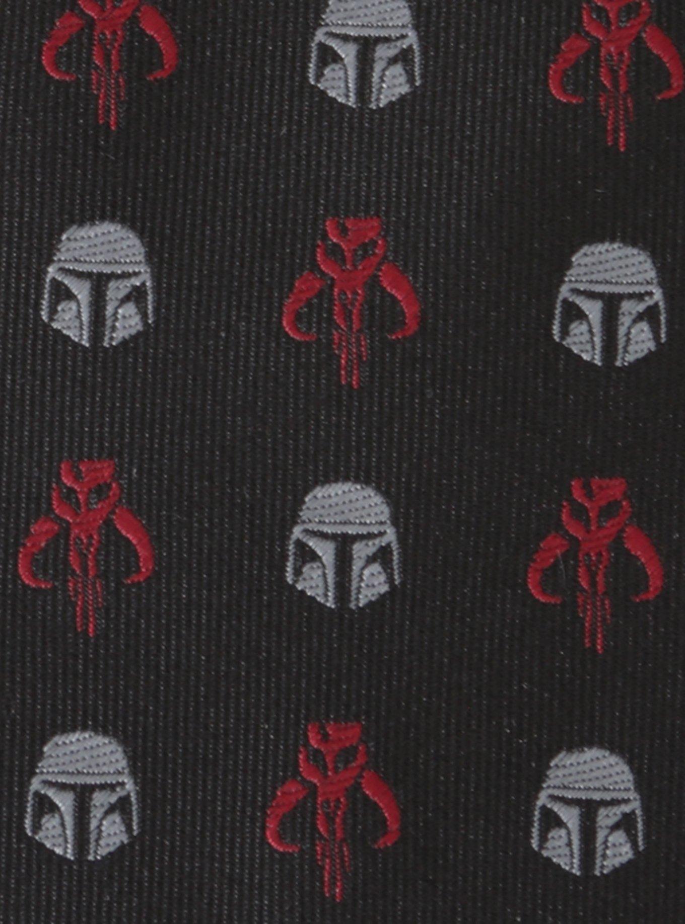 Star Wars Mandalorian & Mythosaur Big & Tall Red Black Tie, , alternate