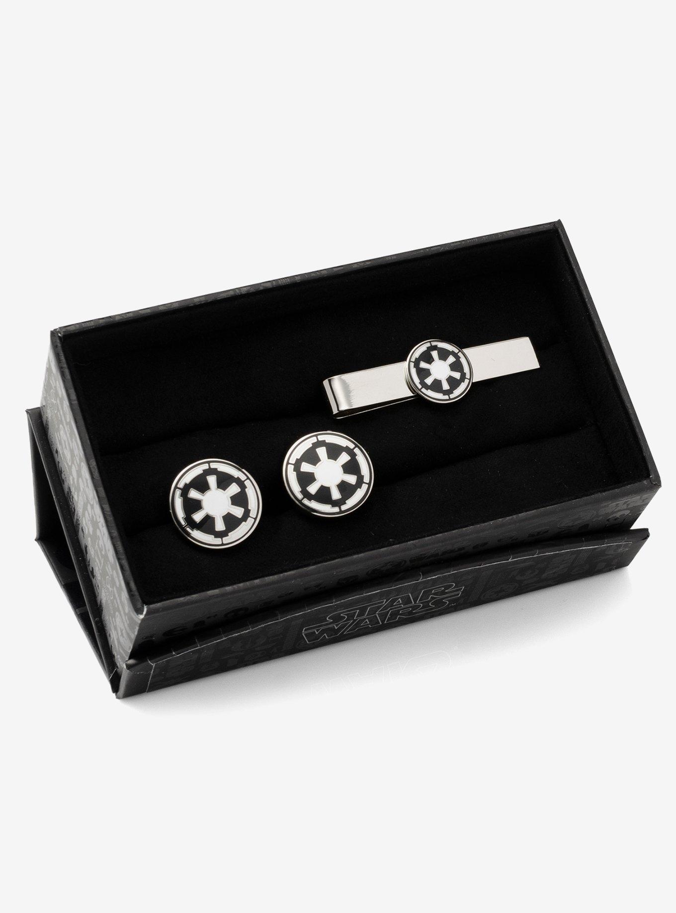 Star Wars Imperial Crest Cufflinks and Tie Bar Gift Set, , hi-res