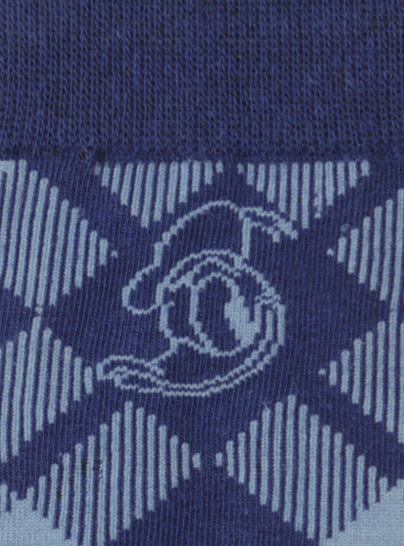 Disney Donald Duck Plaid Socks and Mickey Mouse Blue Lapel Pin Gift Set, , alternate