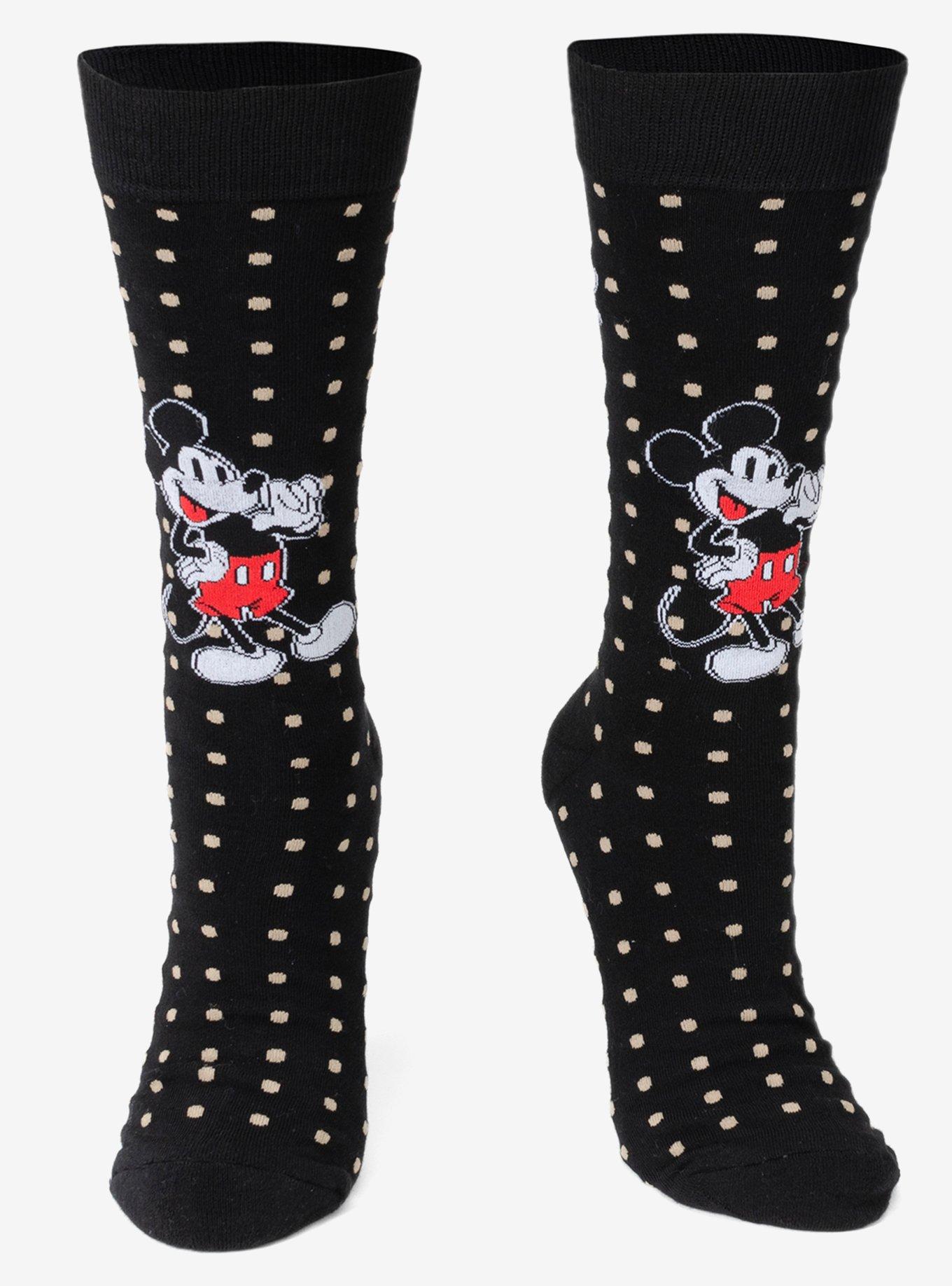 Disney Mickey Mouse Dot Socks and Blue Lapel Pin Gift Set, , hi-res