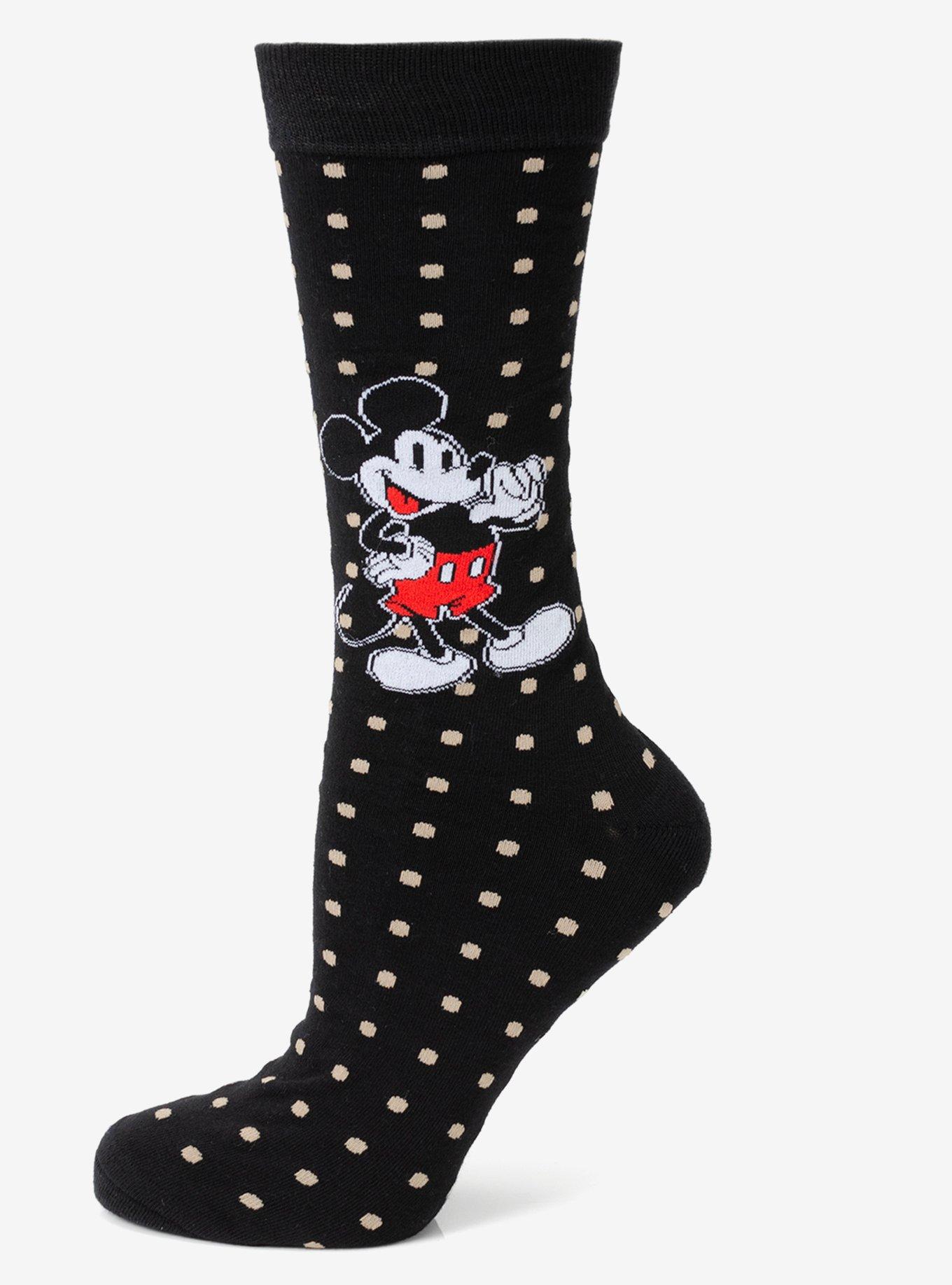 Disney Mickey Mouse Dot Socks and Blue Lapel Pin Gift Set, , alternate