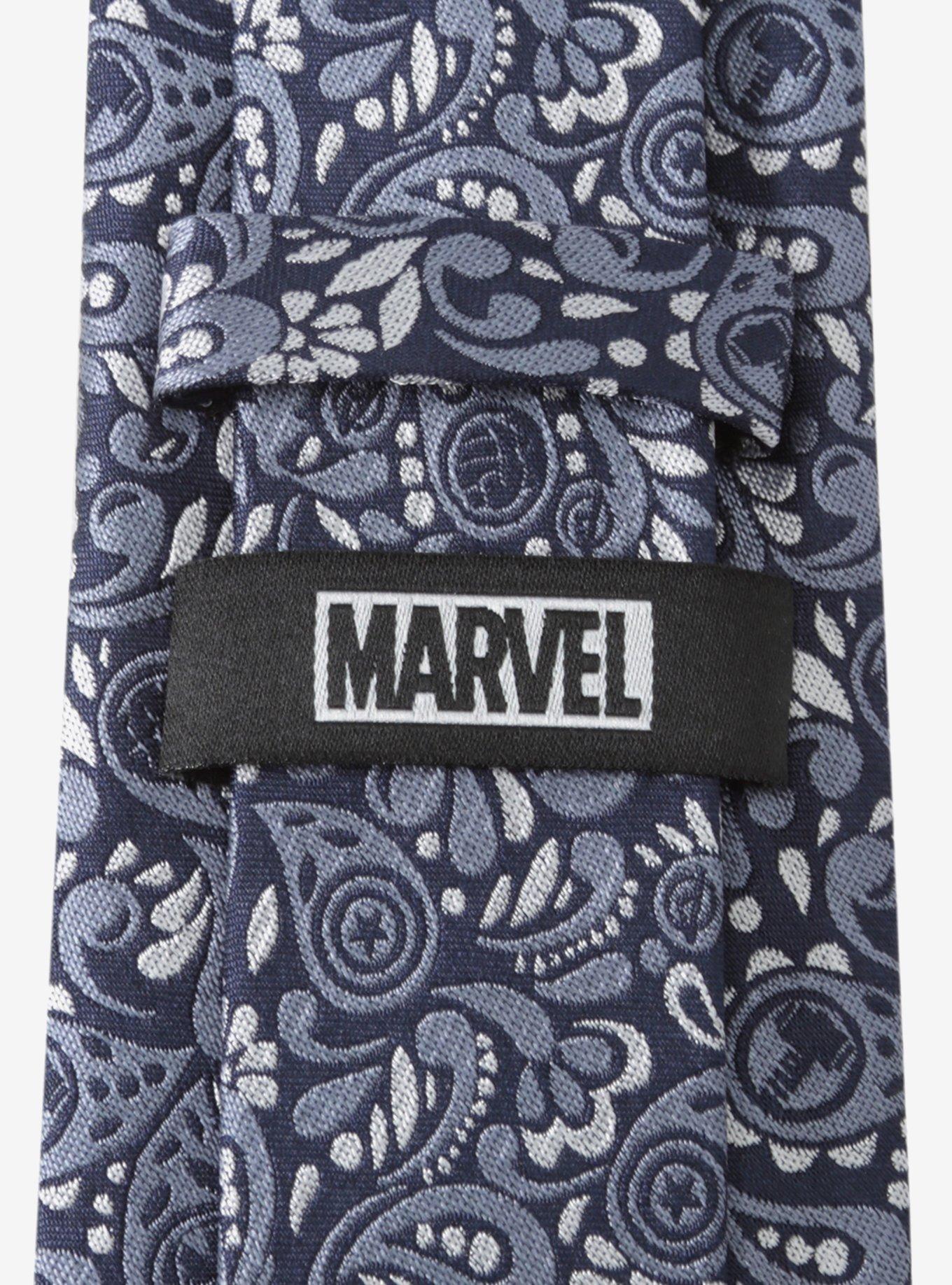 Marvel Avengers Icons Silk Necktie and Tie Bar Gift Set, , alternate
