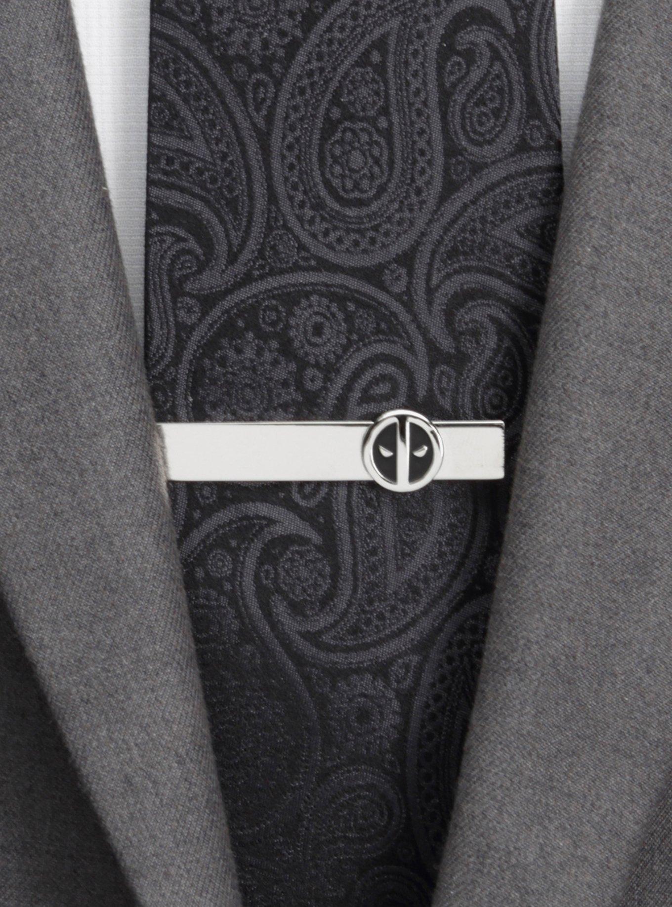 Marvel Deadpool Cufflinks and Tie Bar Gift Set, , alternate