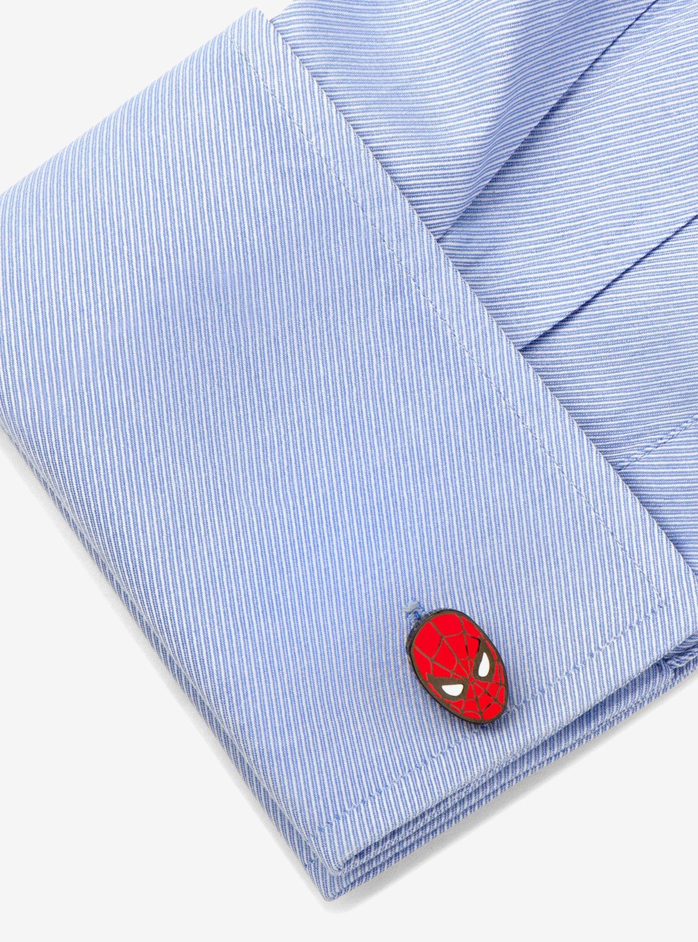 Marvel Spider Man Cufflinks and Tie Bar Gift Set, , alternate