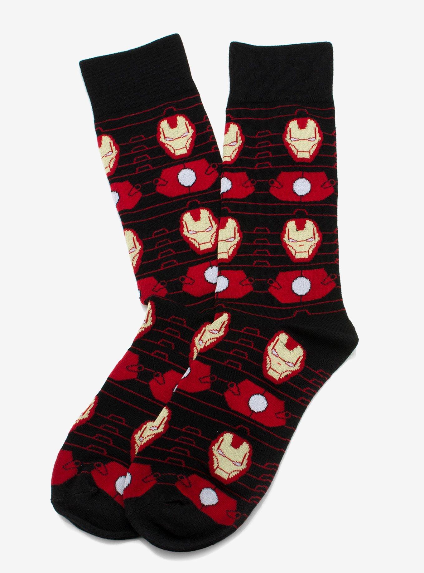 Marvel  Avengers Favorites 3 Pair Socks and Lapel Pin Gift Set, , alternate