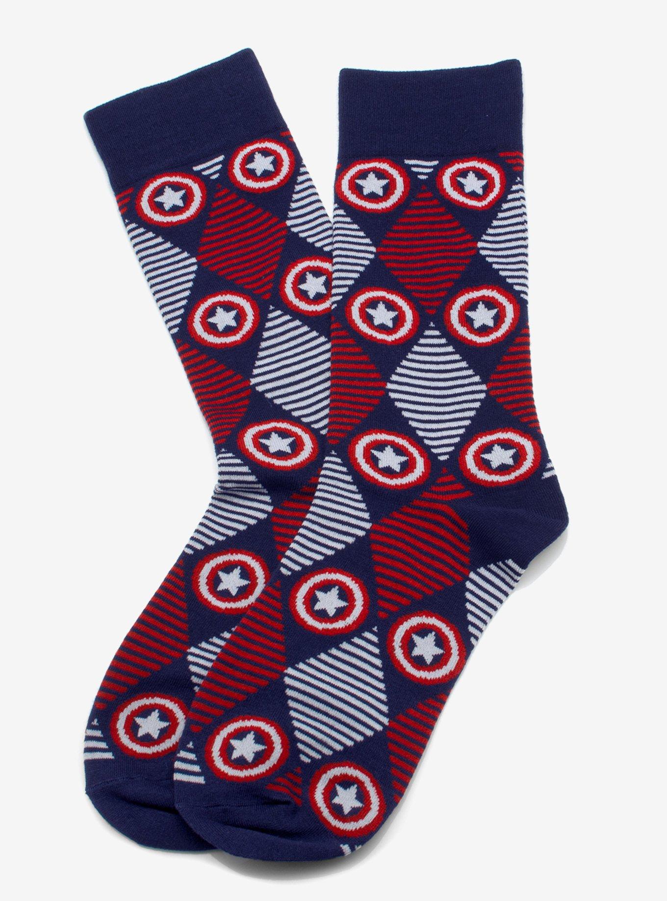 Marvel  Avengers Favorites 3 Pair Socks and Lapel Pin Gift Set, , alternate