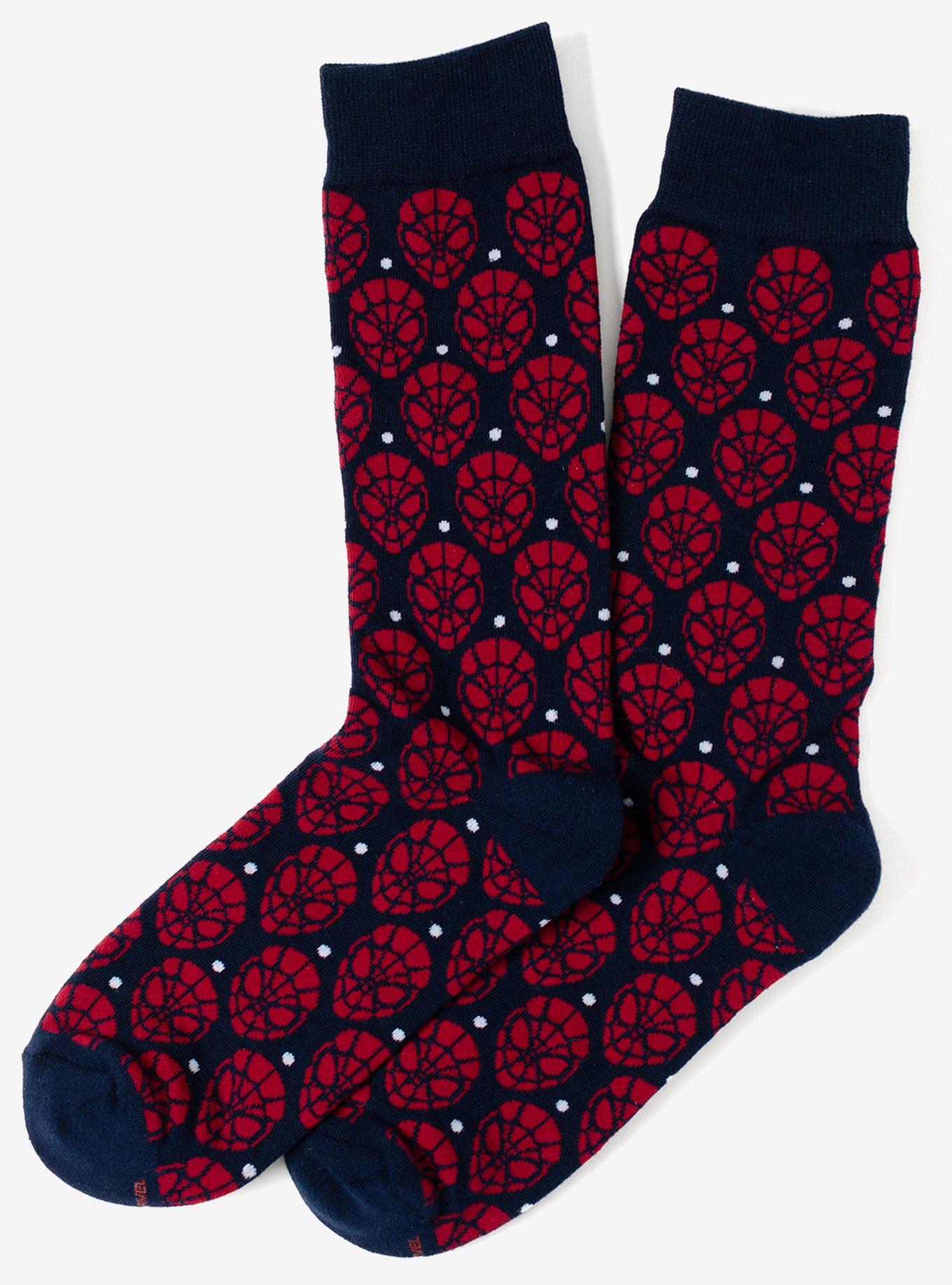 Marvel Spider Man Dot 3 Pack Socks and Lapel Pin Gift Set, , alternate