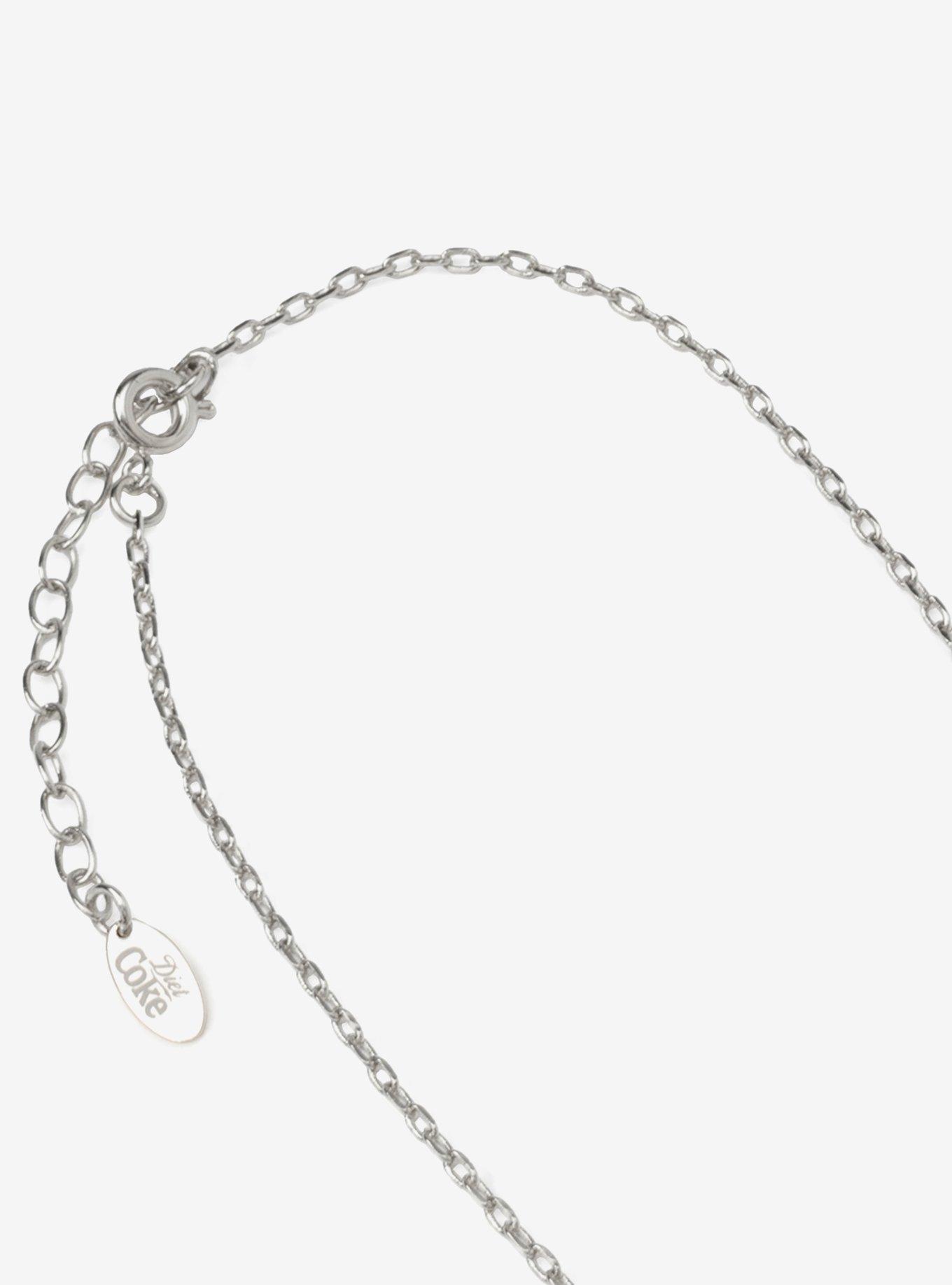 Diet Coke Tab Silver Necklace, , alternate