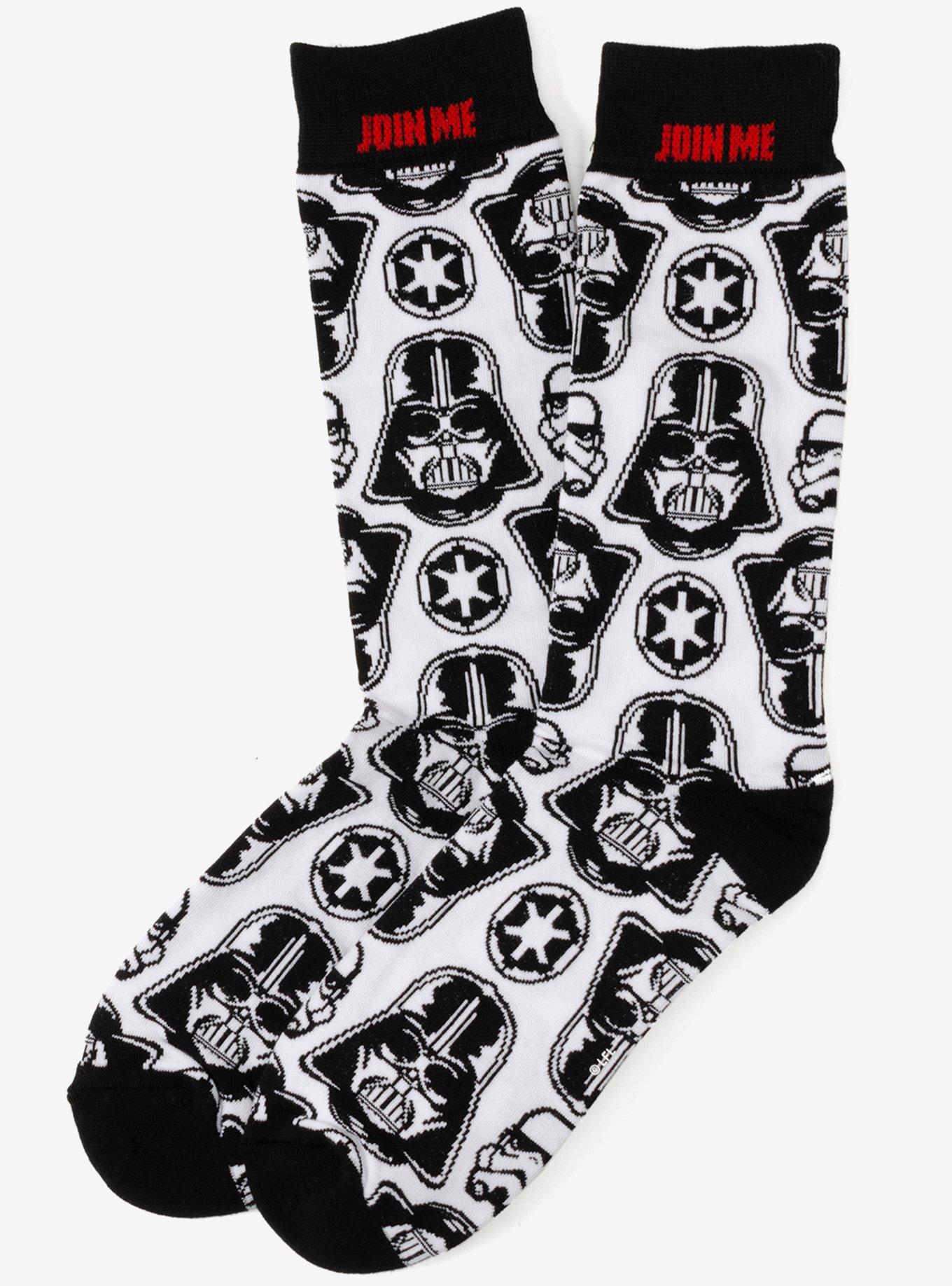 Star Wars Darth Vader Black, White, and Gray Dress Socks and Lapel Pin Gift Set, , alternate