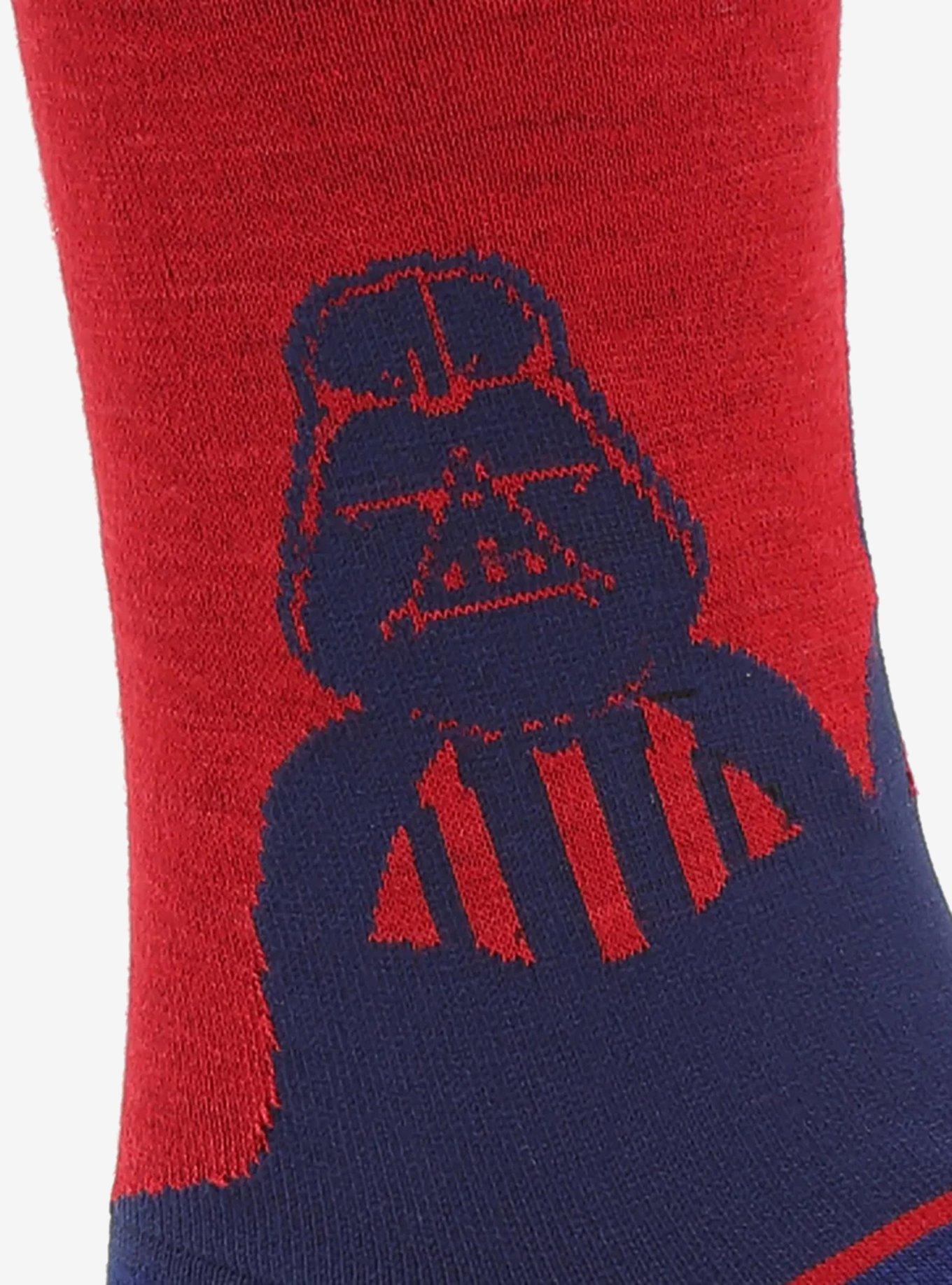 Star Wars Darth Vader Blue and Red Dress Socks and Lapel Pin Gift Set, , alternate