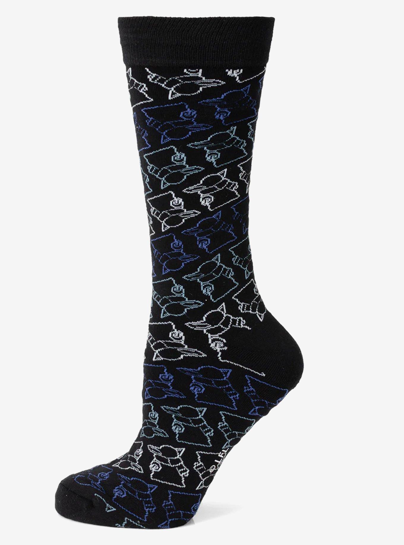 Star Wars Grogu Black Dress Socks and Lapel Pin Gift Set, , hi-res