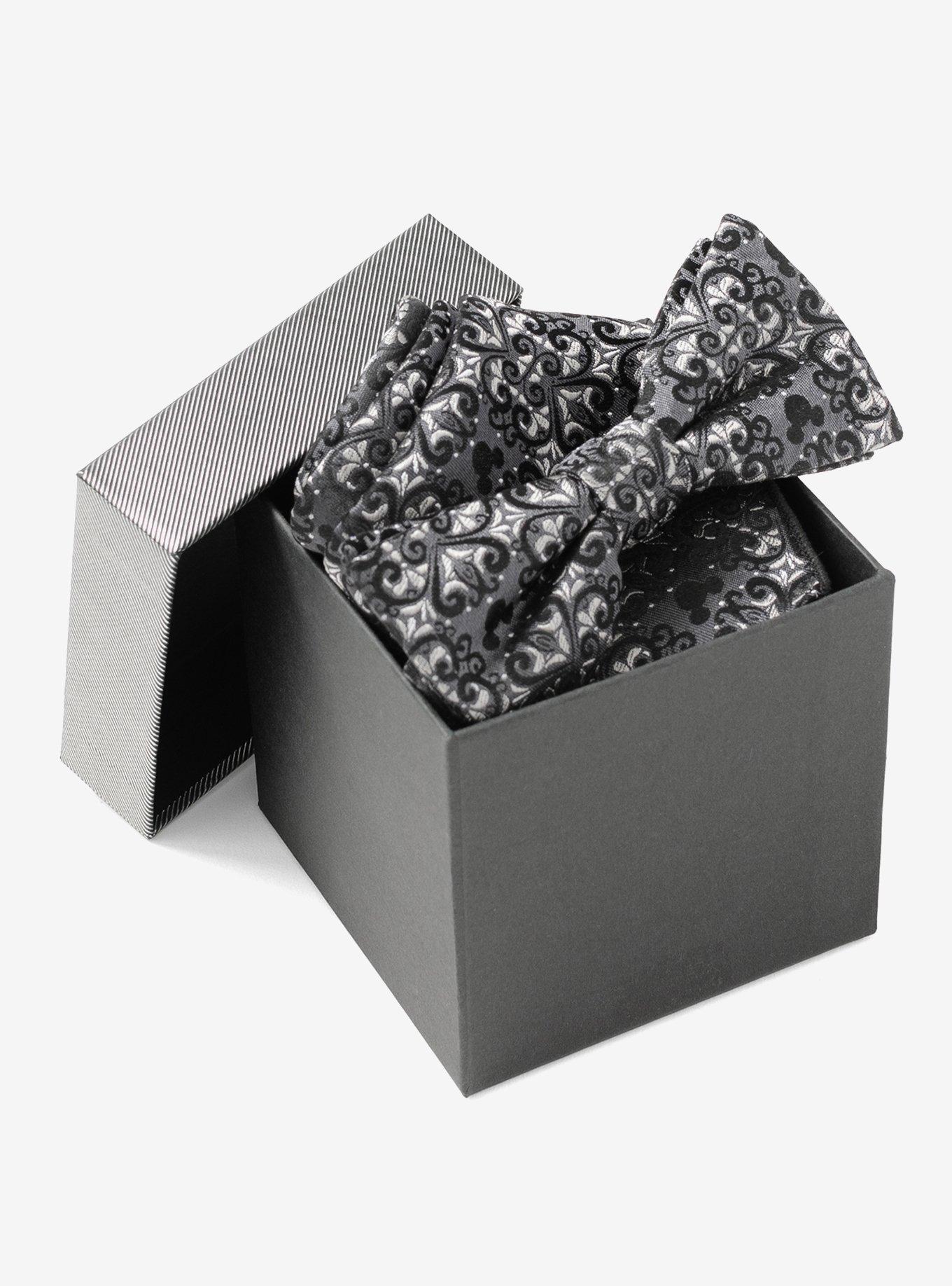 Disney Mickey Mouse Damask Silk Pocket Square and Bow Tie Gift Set