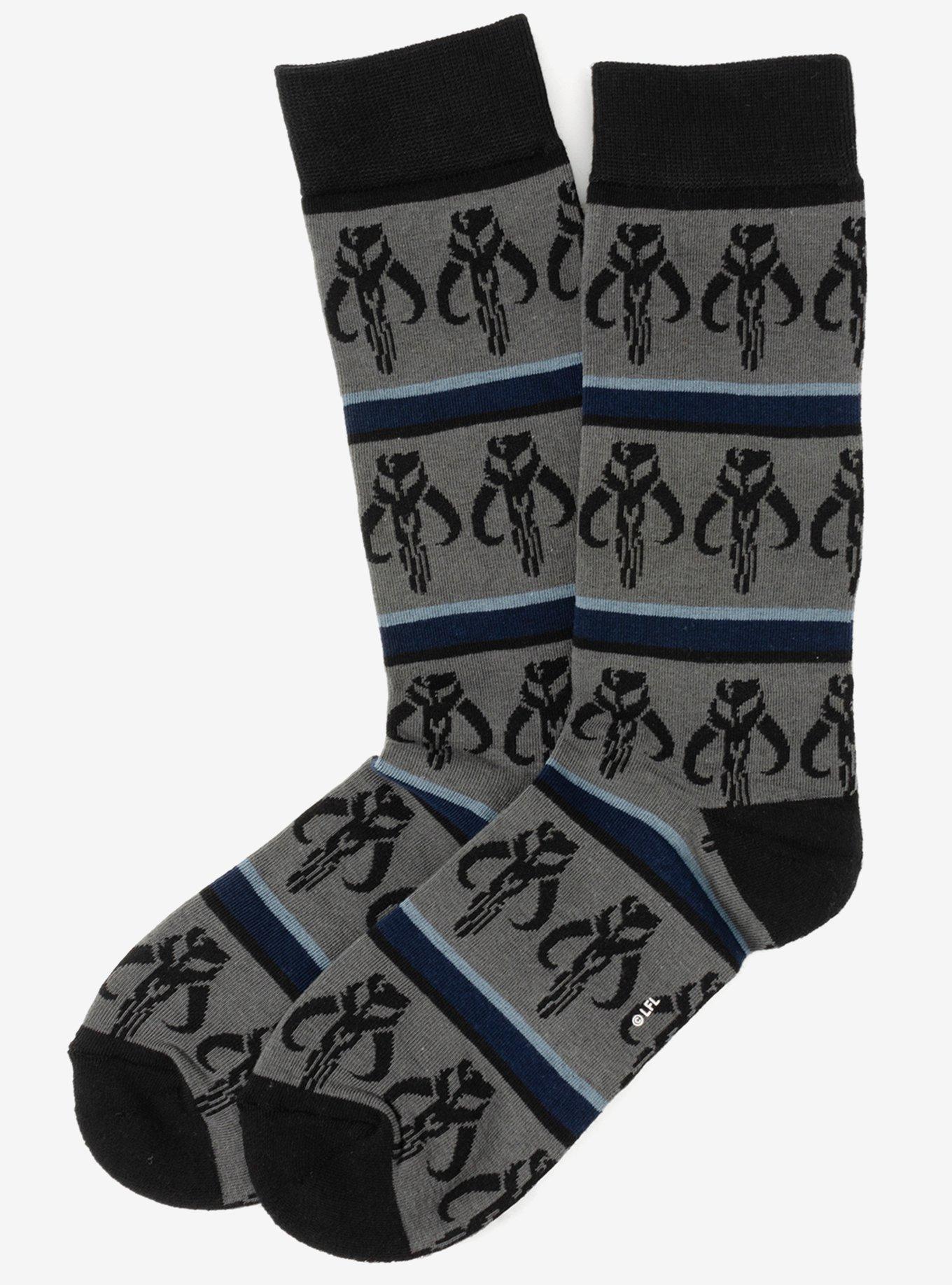 Star Wars Mandalorian 3-Pack Dress Sock and Mythosaur Lapel Pin Gift Set, , alternate