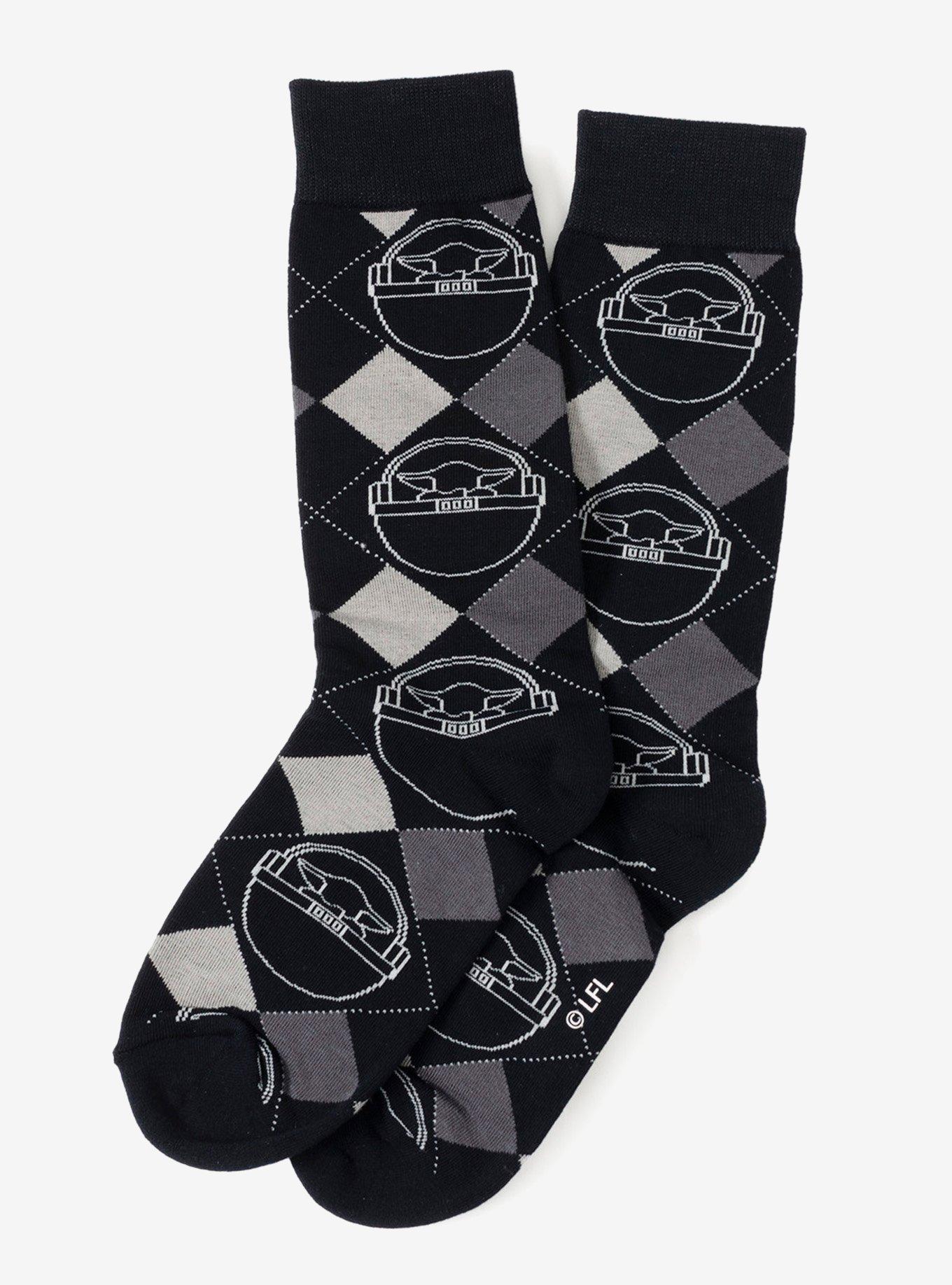 Star Wars Mandalorian 3-Pack Dress Sock and Mythosaur Lapel Pin Gift Set, , alternate