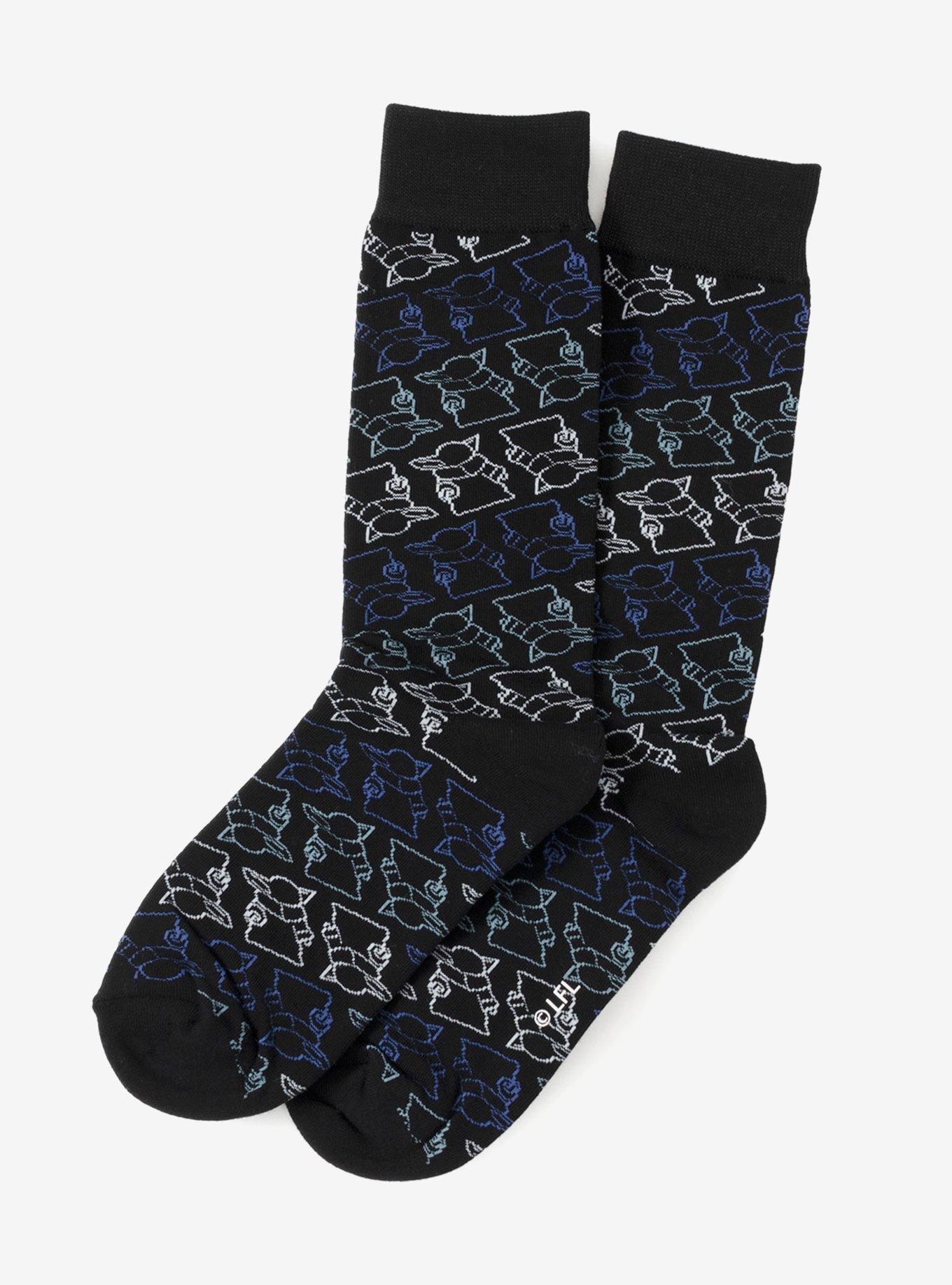 Star Wars Mandalorian 3-Pack Dress Sock and Mythosaur Lapel Pin Gift Set, , alternate