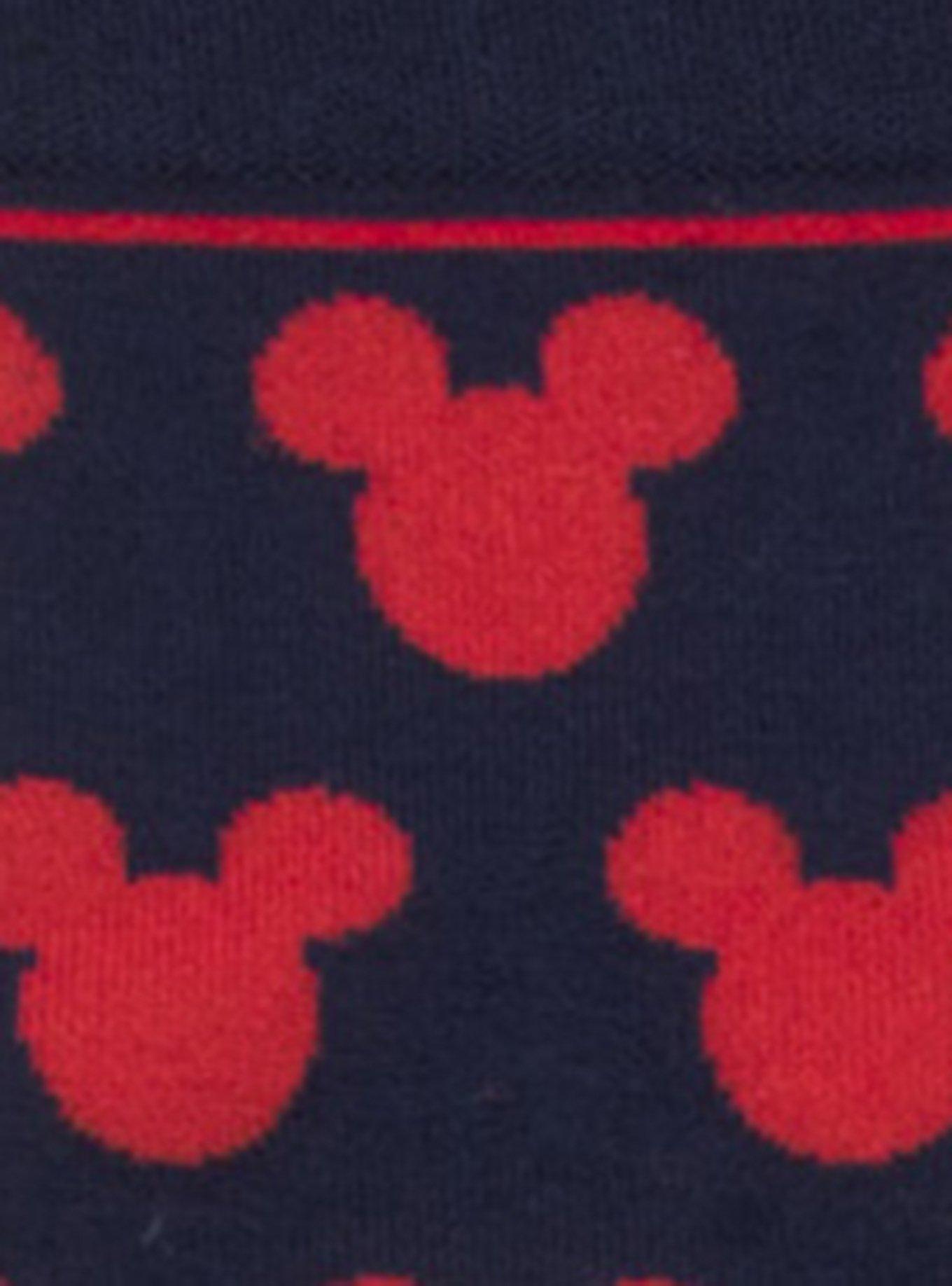 Disney Mickey Mouse Silhouette Blue Sock and Mickey Blue Lapel Pin Gift Set, , alternate