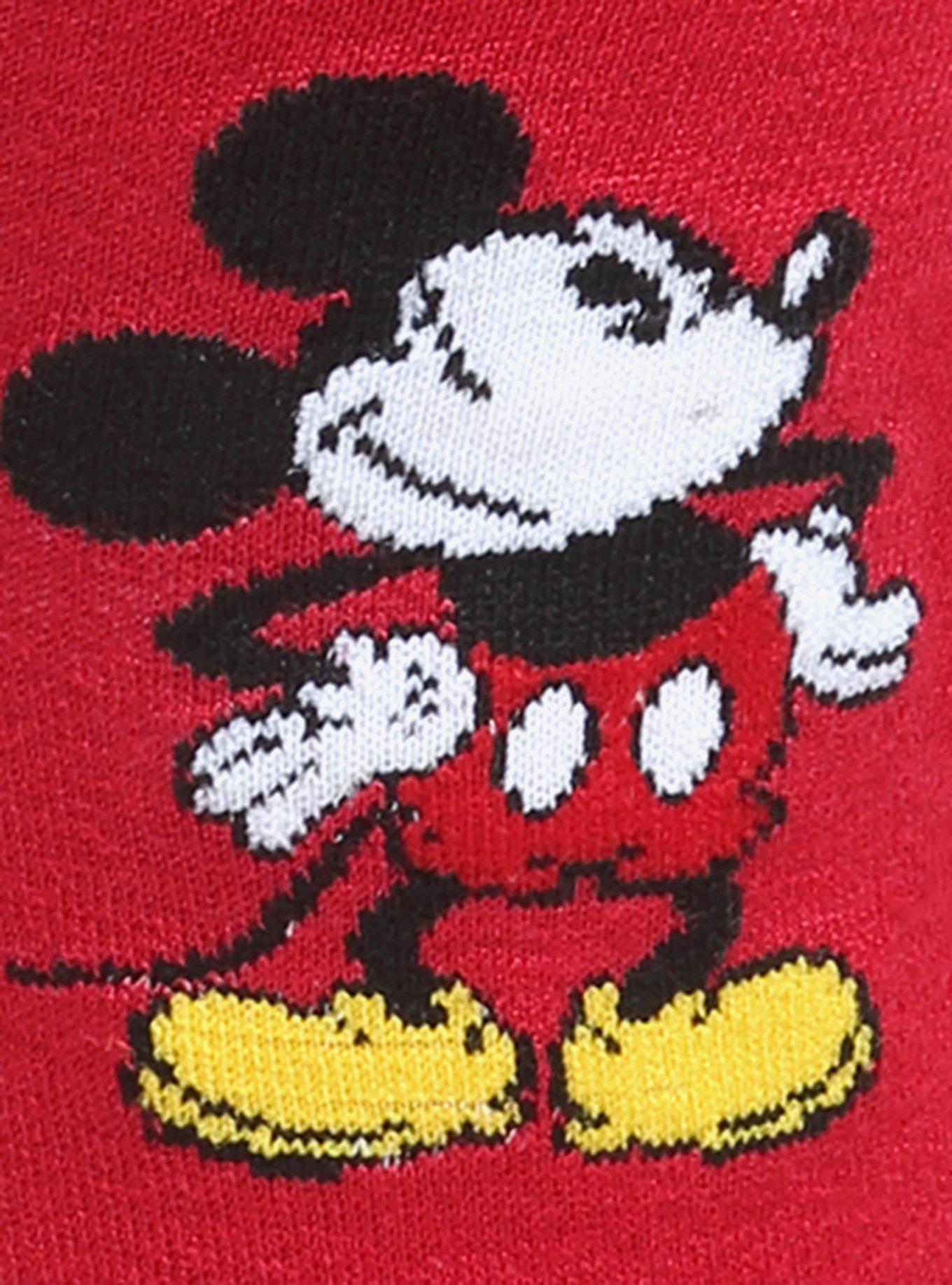 Disney Mickey Mouse Pie-Eyed Red Sock and Mickey Blue Lapel Pin Gift Set, , alternate