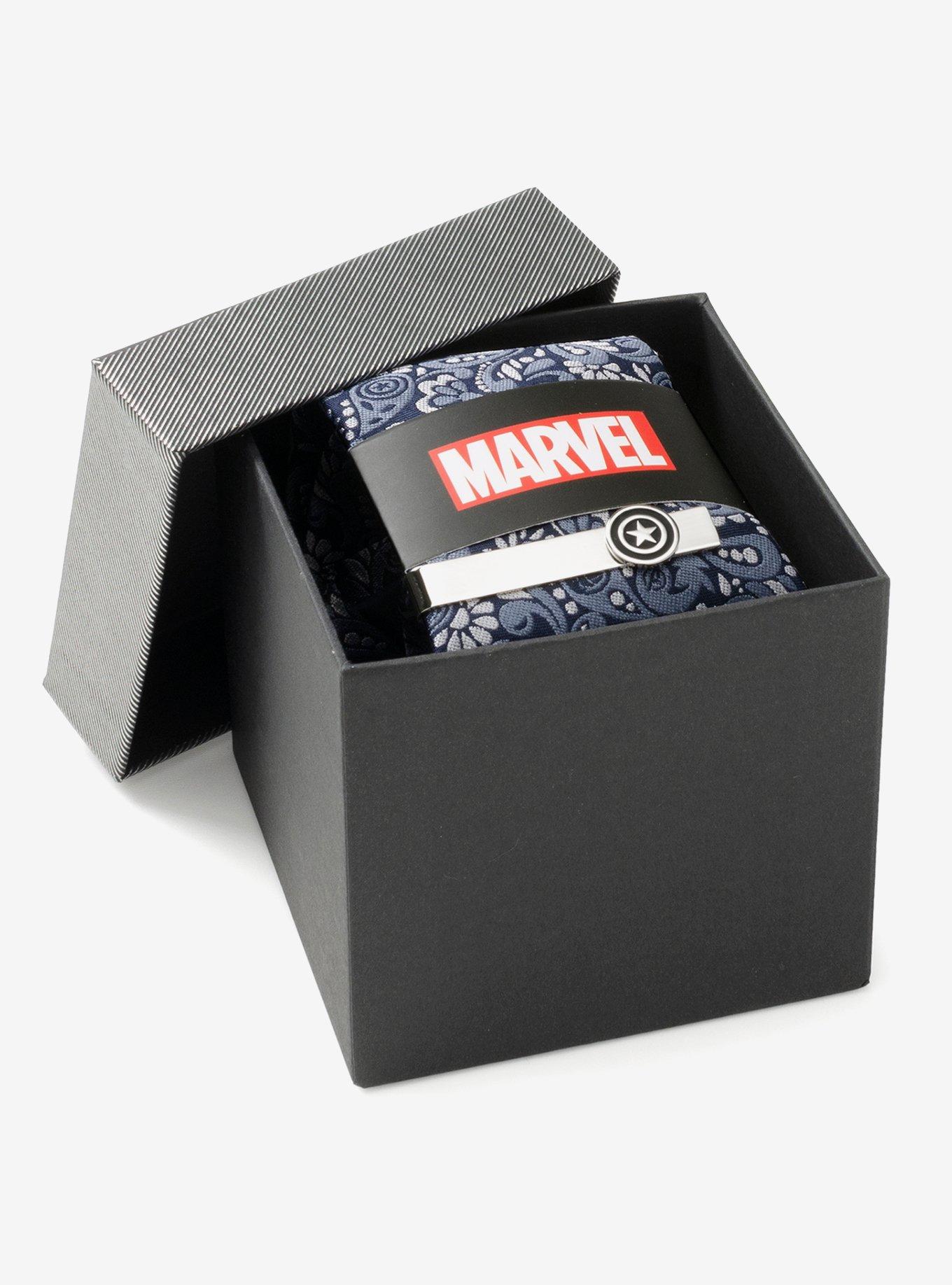 Marvel Avengers Icons Silk Necktie and Tie Bar Gift Set, , hi-res