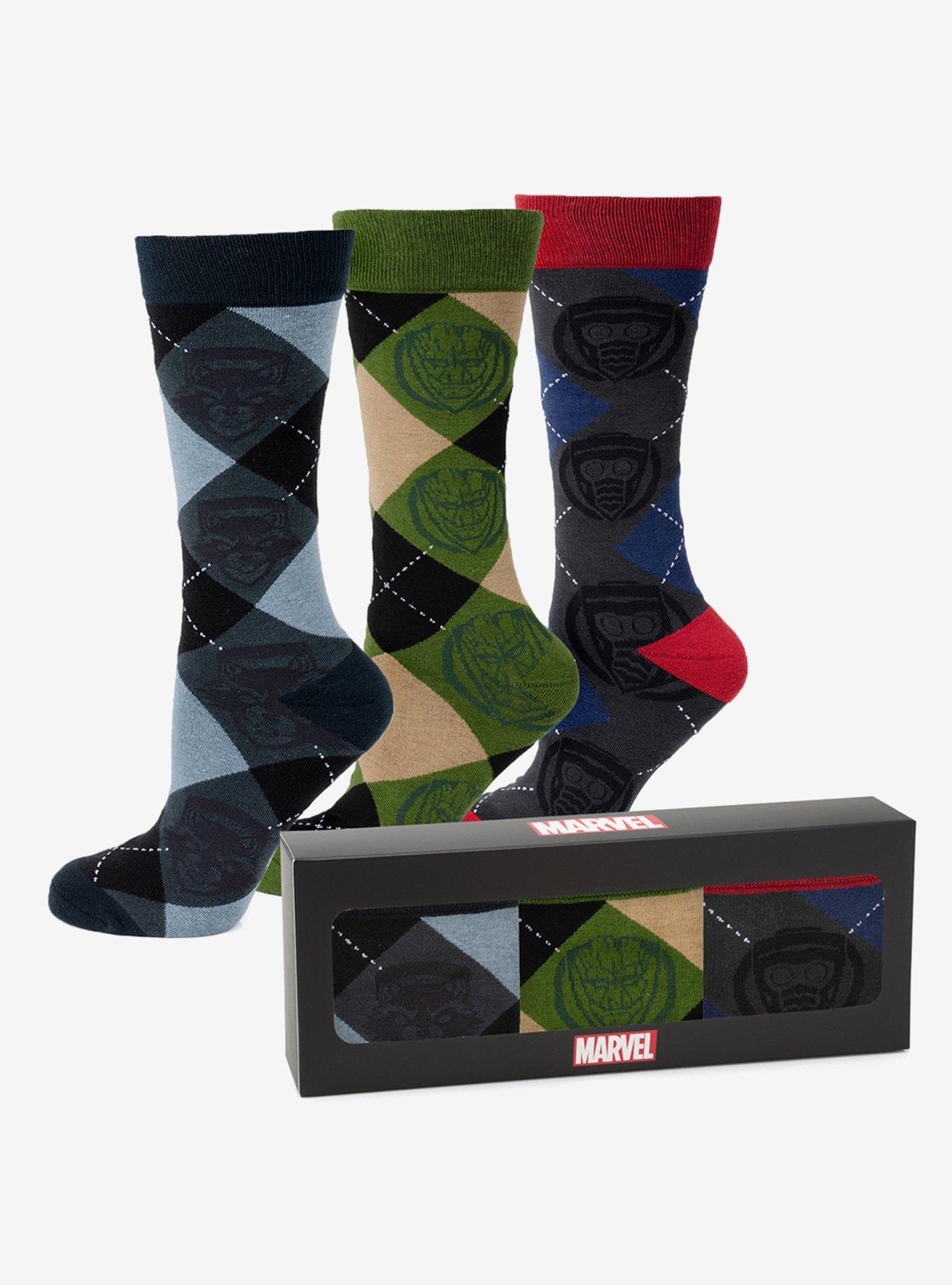 Marvel Guardians of the Galaxy Argyle 3 Sock Pack Gift Set, , hi-res