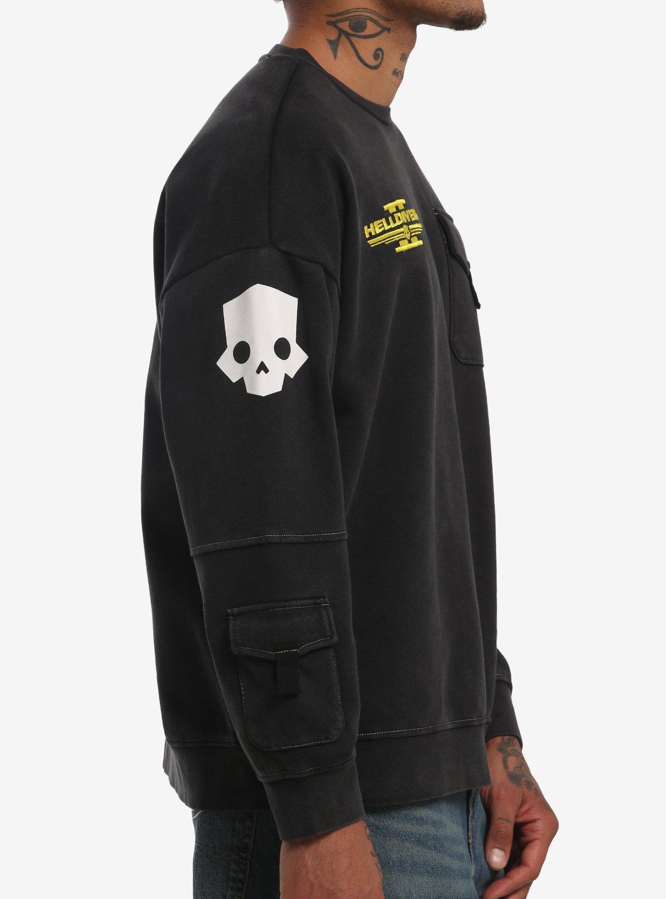 Helldivers Logo Cargo Pocket Sweater, BLACK, alternate - view 4