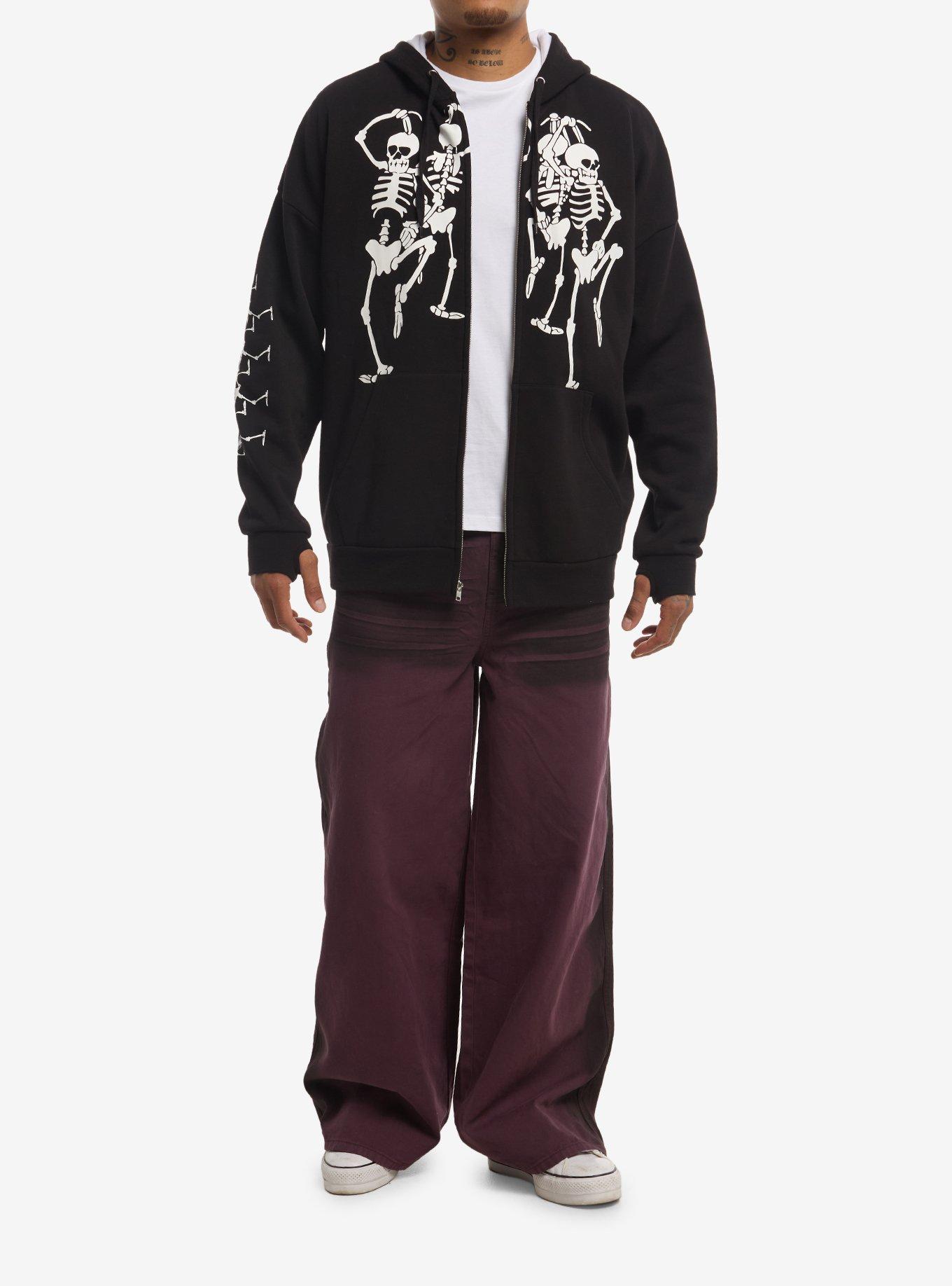 Disney Silly Symphony The Skeleton Dance Hoodie, BLACK, alternate - view 3