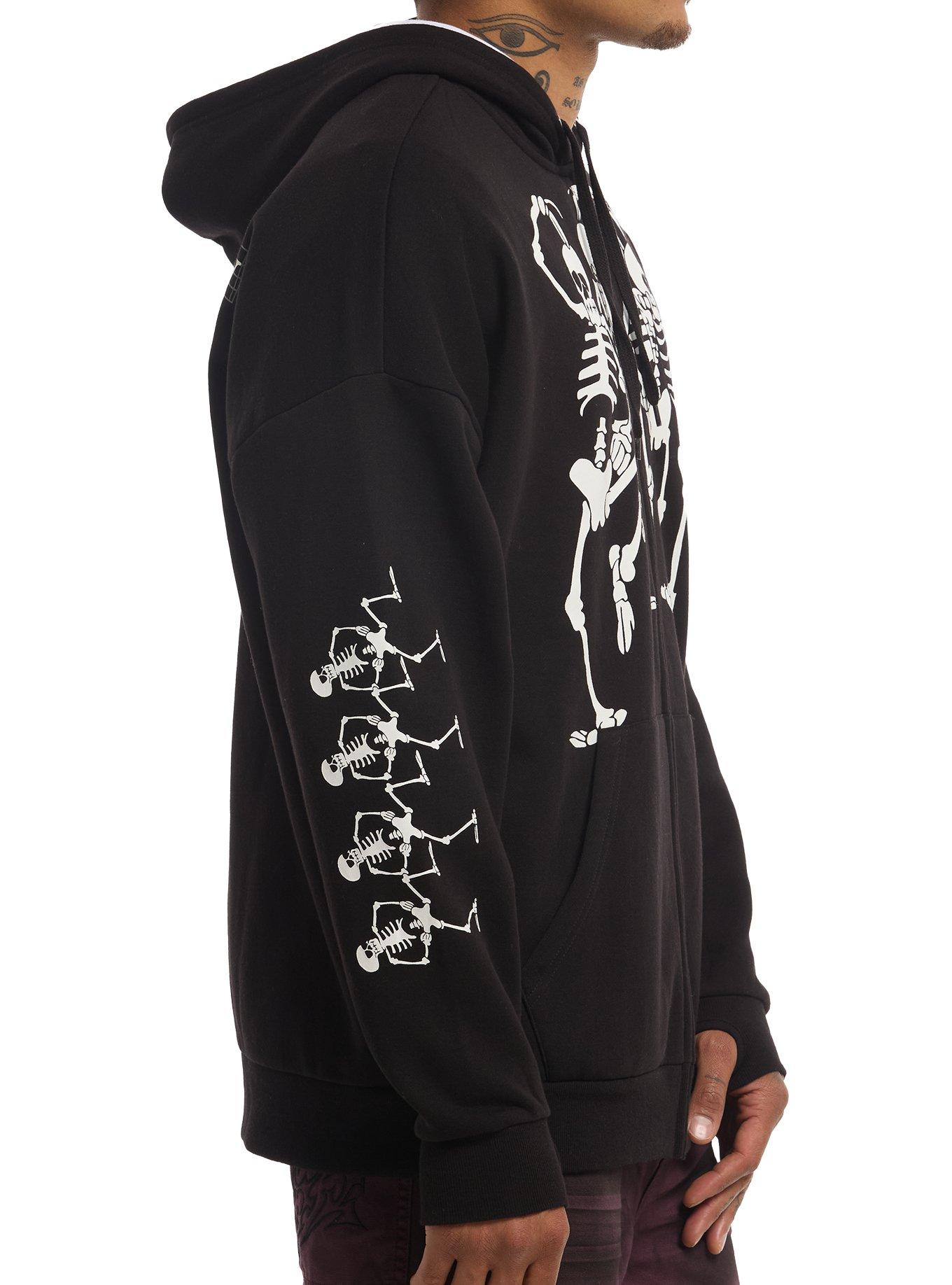 Disney Silly Symphony The Skeleton Dance Hoodie, BLACK, alternate - view 4